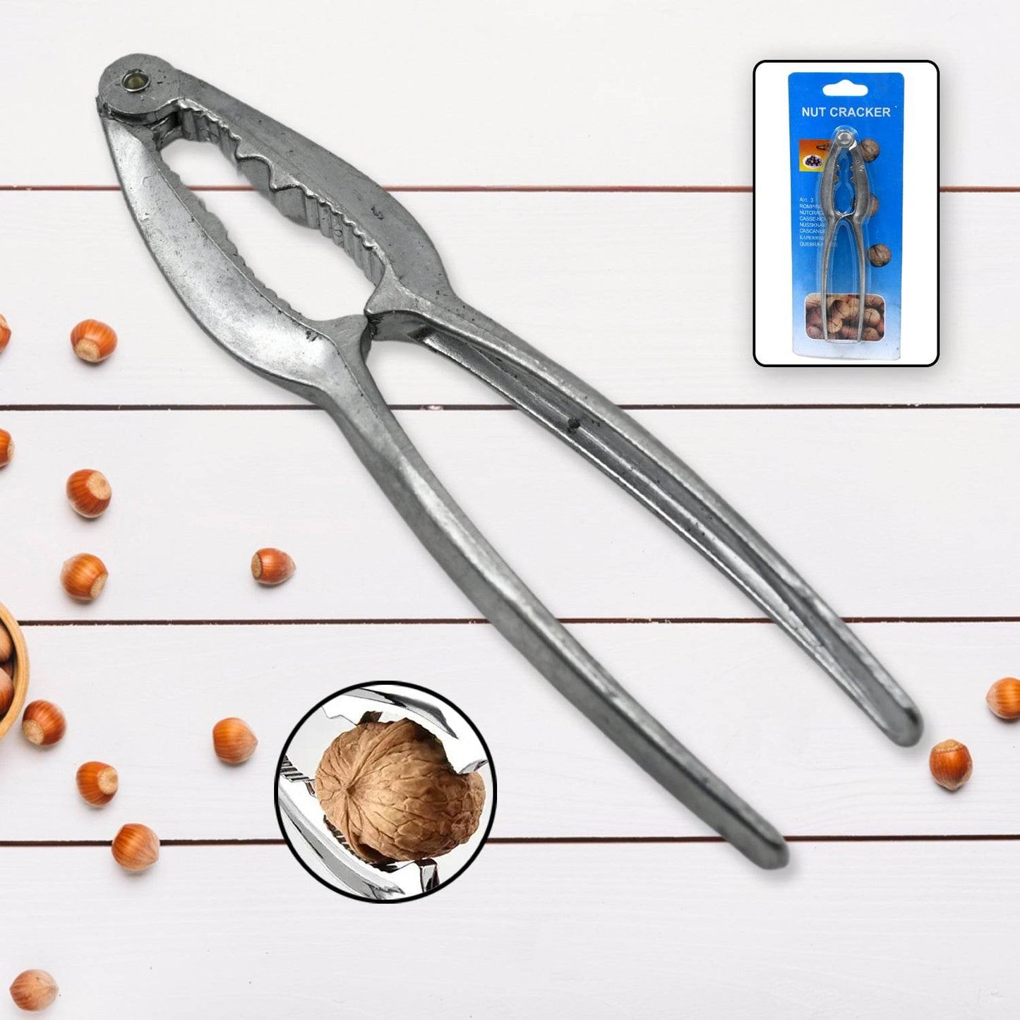 Luxury Stainless Walnut Cracker – Portable Nut Cutter & Pliers - Gadgetspiremart
