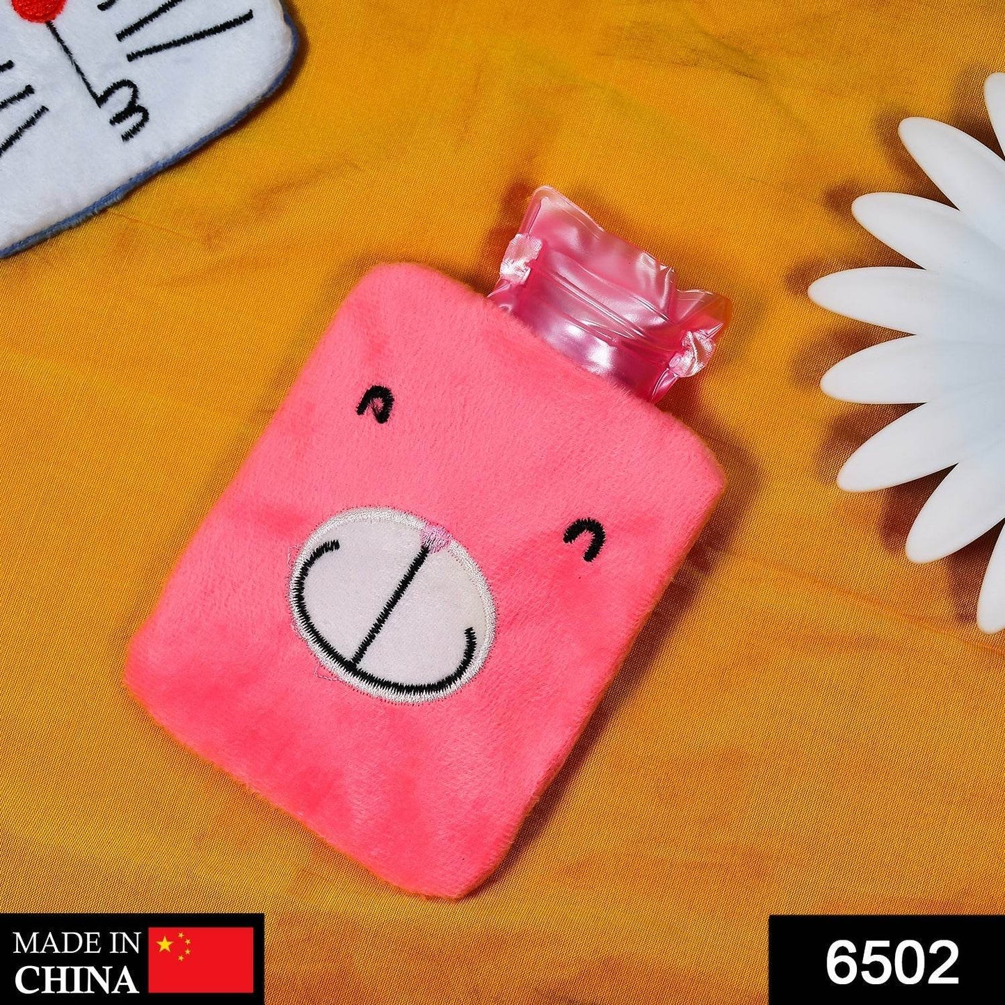 Pink Hot Water Bag with Cover – Relief for Neck, Shoulders & Cramps - Gadgetspiremart