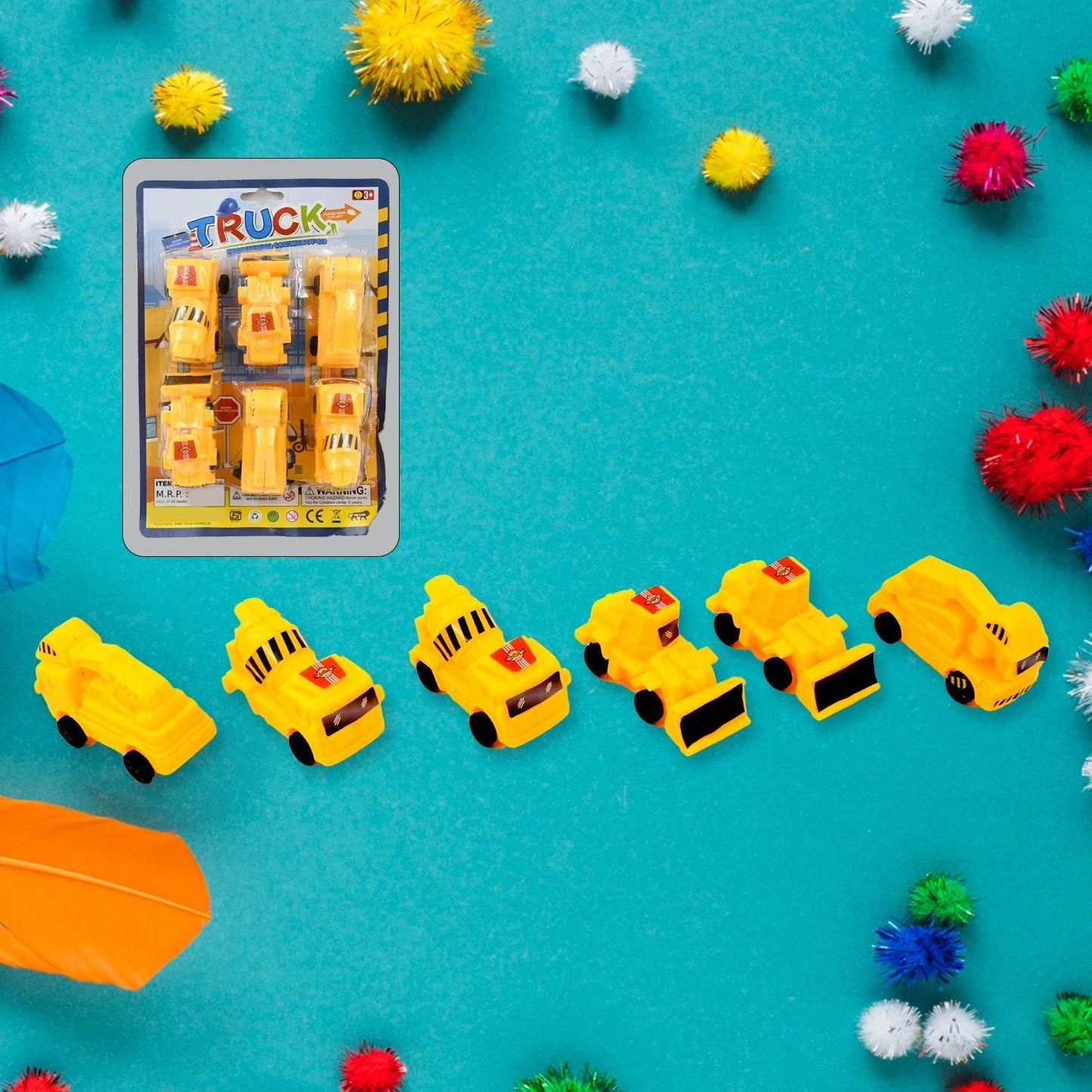 Vehicle Car Engineering Automobile Construction Car Toys Set for Children (6 Pcs Set) - Gadgetspiremart