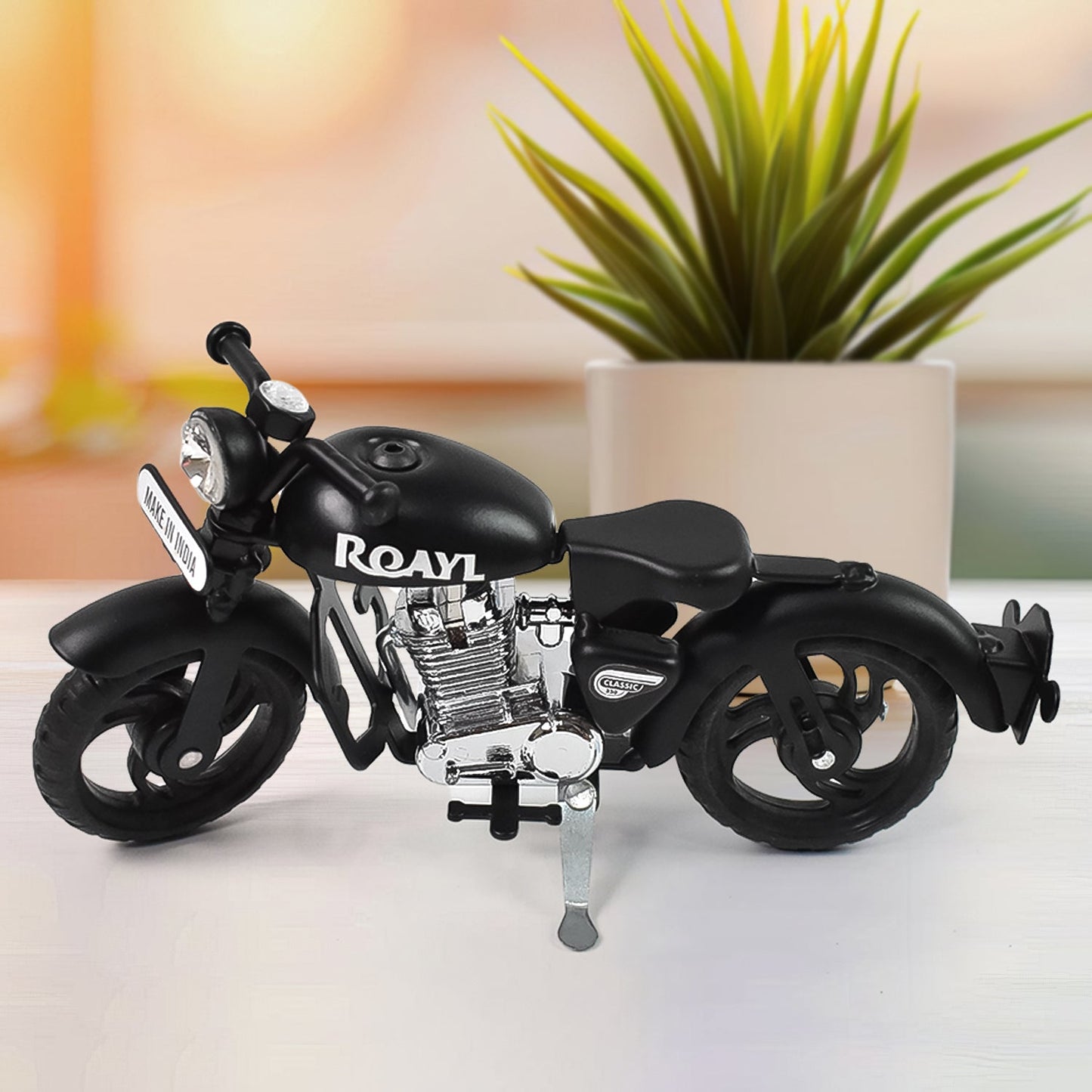 Metal Bullet Bike Toy Model for Kids with Side Stand (1 Pc)