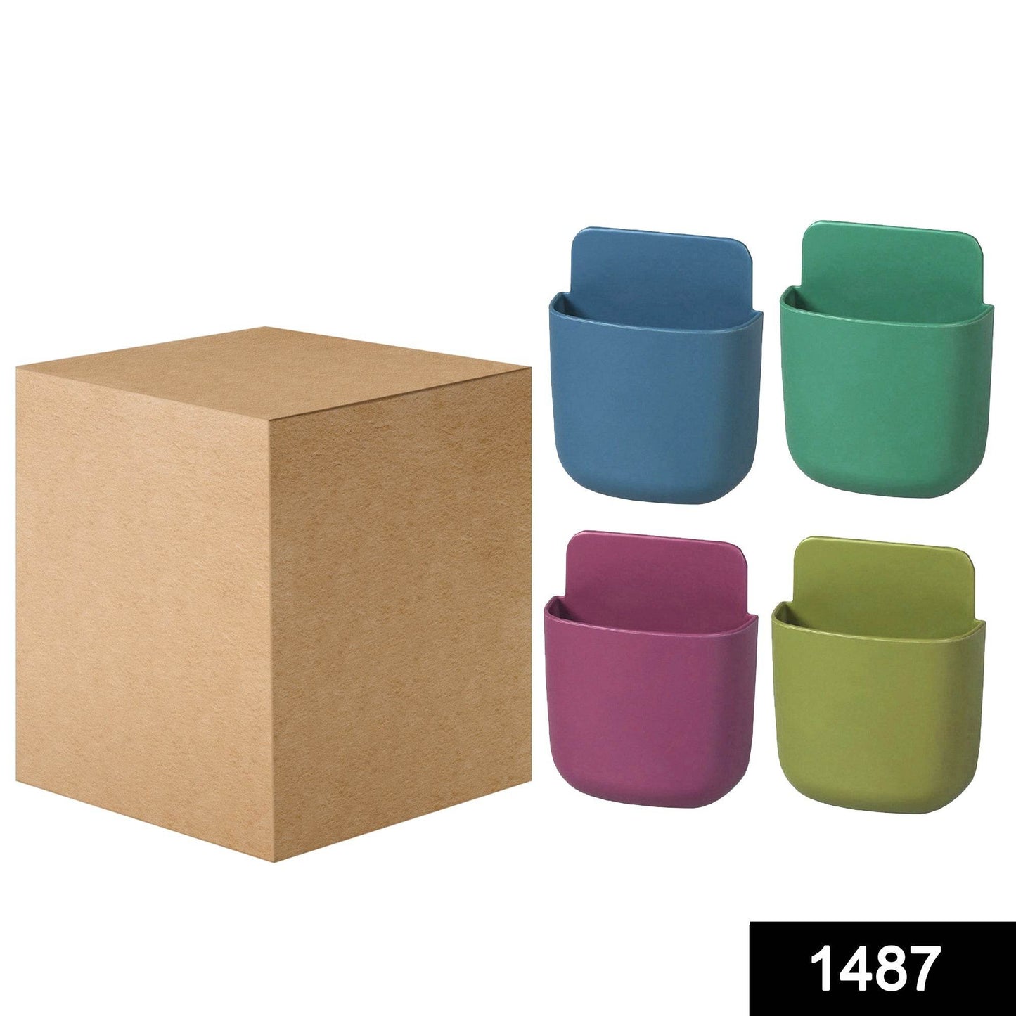 Wall Mounted Storage Case with Mobile Phone Charging Holder - Gadgetspiremart