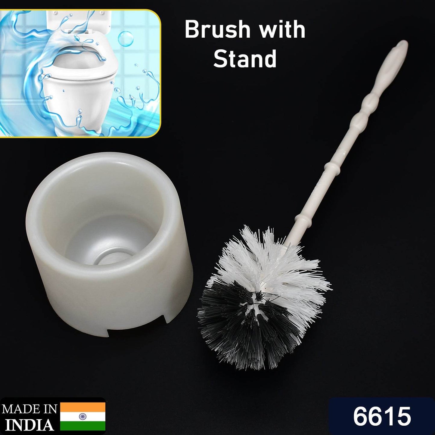 Toilet Cleaning Brush with Potted Holder - Gadgetspiremart