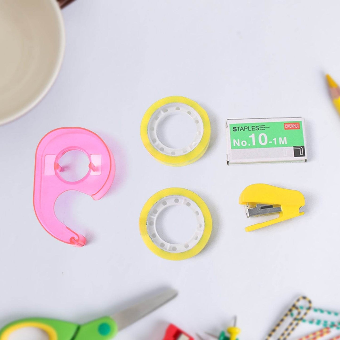 5 In 1 Stationery Tools for School, Office, Home, Carton Box & Gift Sealing - Gadgetspiremart