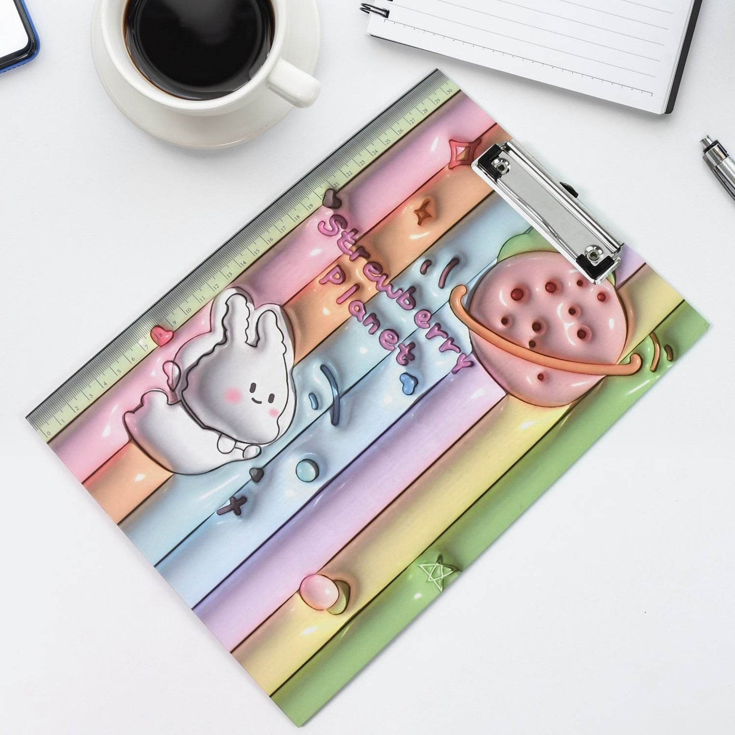 Wooden Paper Clipboard Writing Pad with Clip (1 Pc / 31×22 Cm) - Gadgetspiremart