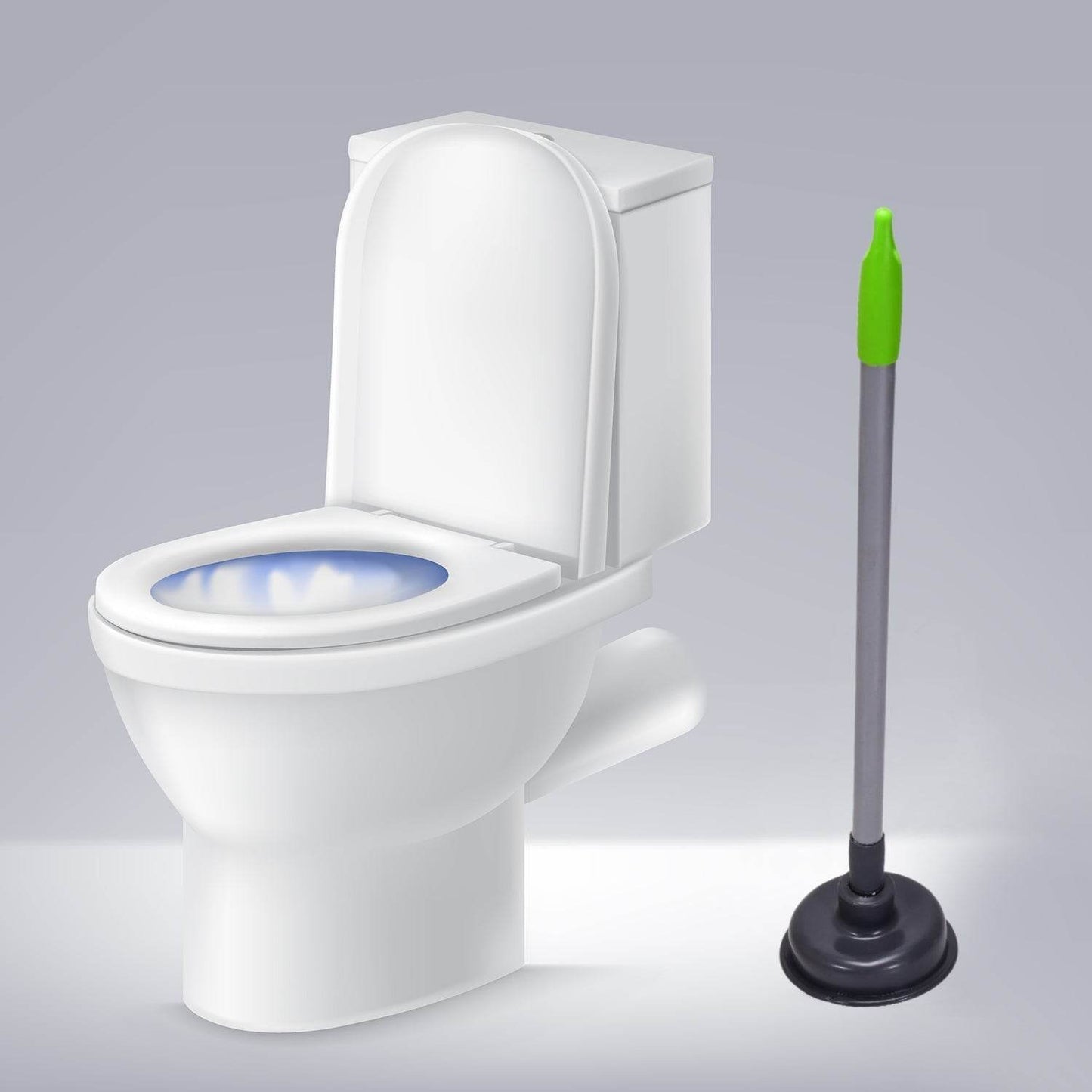 Toilet Plunger - for Clogs in Toilet Bowls and Sinks in Homes, Commercial and Industrial Buildings. - Gadgetspiremart