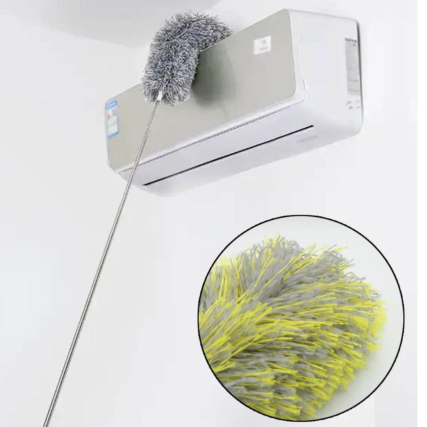 Long Handle Microfiber Duster – Extendable & Washable Cleaning Tool for Home, Car & Office (62cm) - Gadgetspiremart