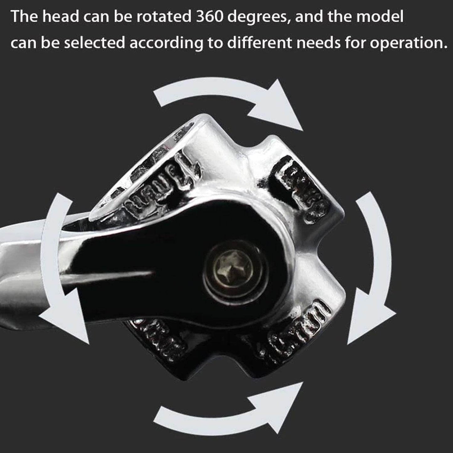 48 in 1 wrench Swivel Head Multi Tool Spanner Tools Socket Works with Spline Bolts Multi function Universal Furniture Car Repair - Gadgetspiremart