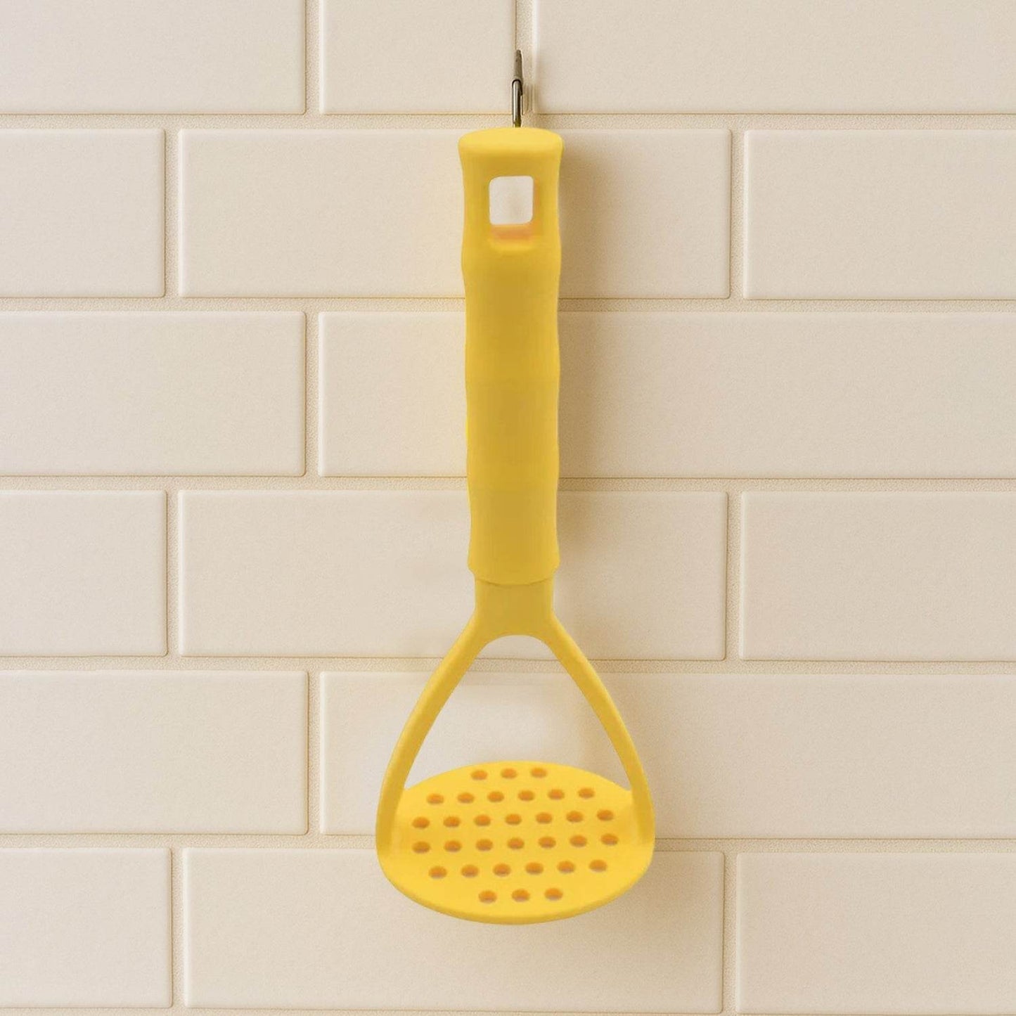 Kitchen Food Masher | Heavy Duty Masher for Fruits, Veggies & Potatoes | Soft Grip Handle (1 Pc) - Gadgetspiremart