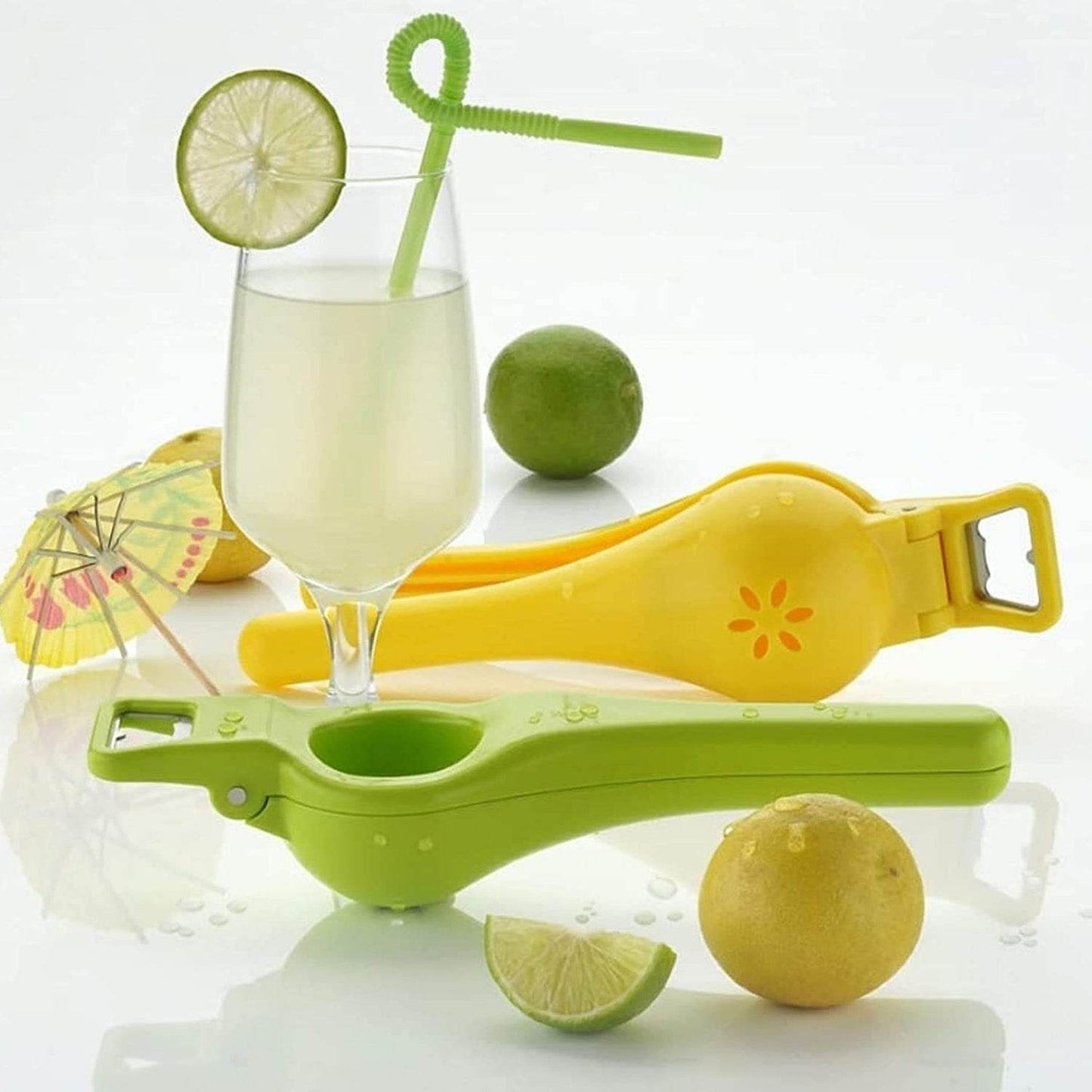 Kitchen 2 in 1 Unbreakable Lemon Squeezer and Bottle Opener (1 Pc) - Gadgetspiremart