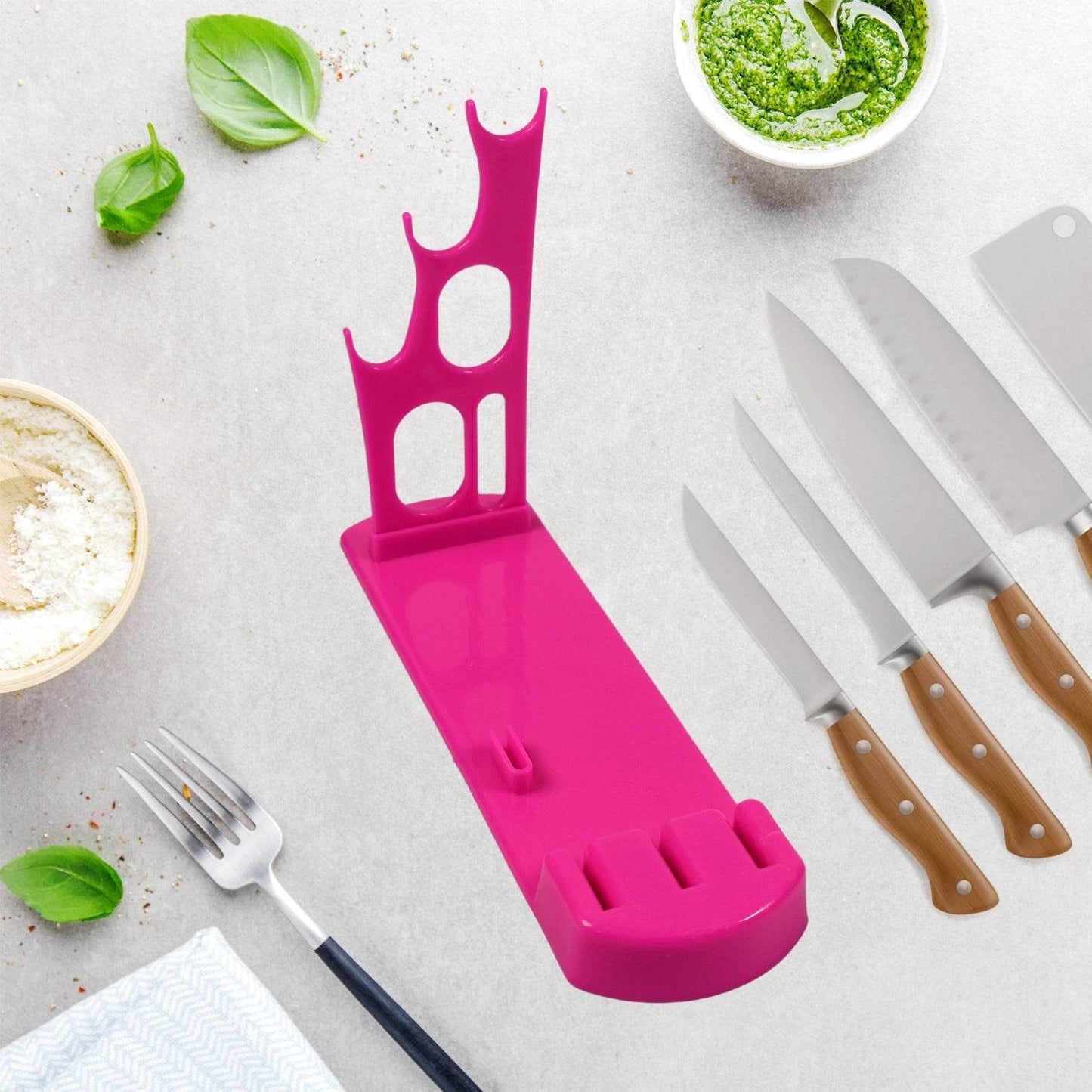 Plastic Kitchen Knife Stand Best Kitchen Knife Stand Multifunction Knife Holder - Gadgetspiremart