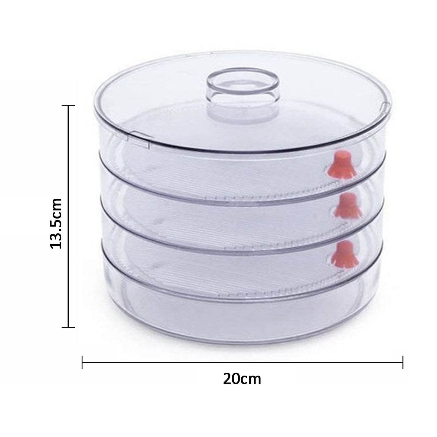 Plastic 4 Compartment Sprout Maker, White - Gadgetspiremart