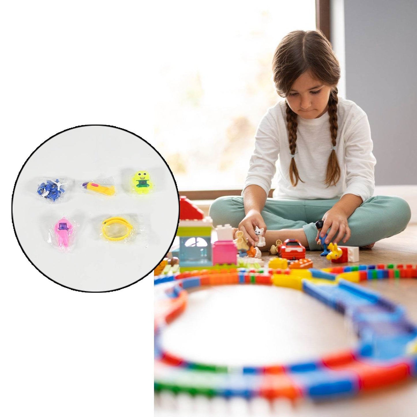 5Pc Toy Combo Kids Best Gift Set Combo Attractive & Unique Toy Combo 5Pc Colorful Toy Combo With Potli Bag - Gadgetspiremart