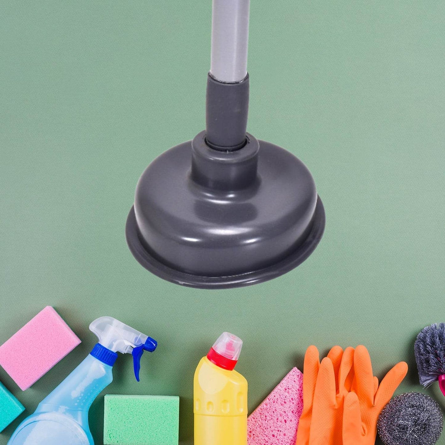 Toilet Plunger - for Clogs in Toilet Bowls and Sinks in Homes, Commercial and Industrial Buildings. - Gadgetspiremart