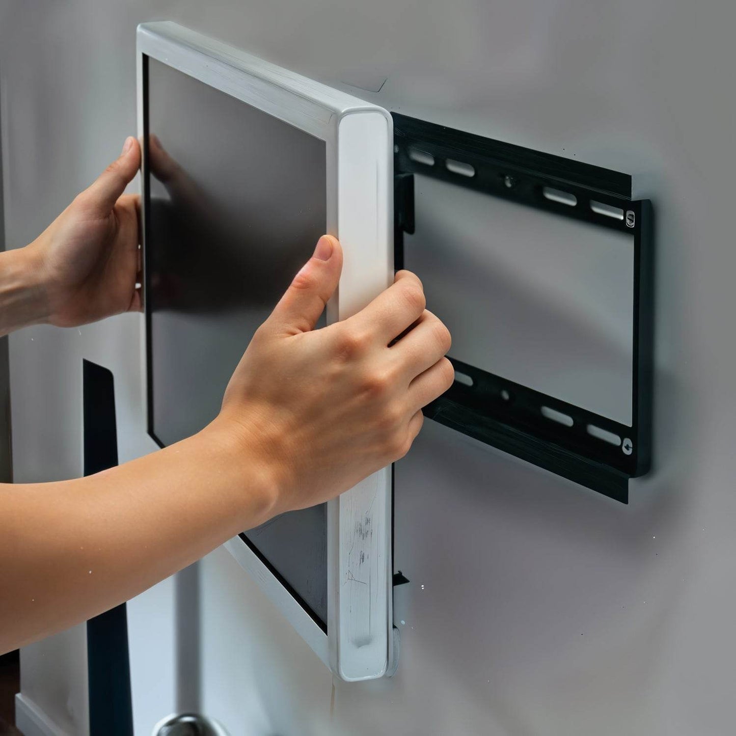 Universal Heavy Duty Adjustable Metal LED LCD TV Wall Mount Bracket - Gadgetspiremart