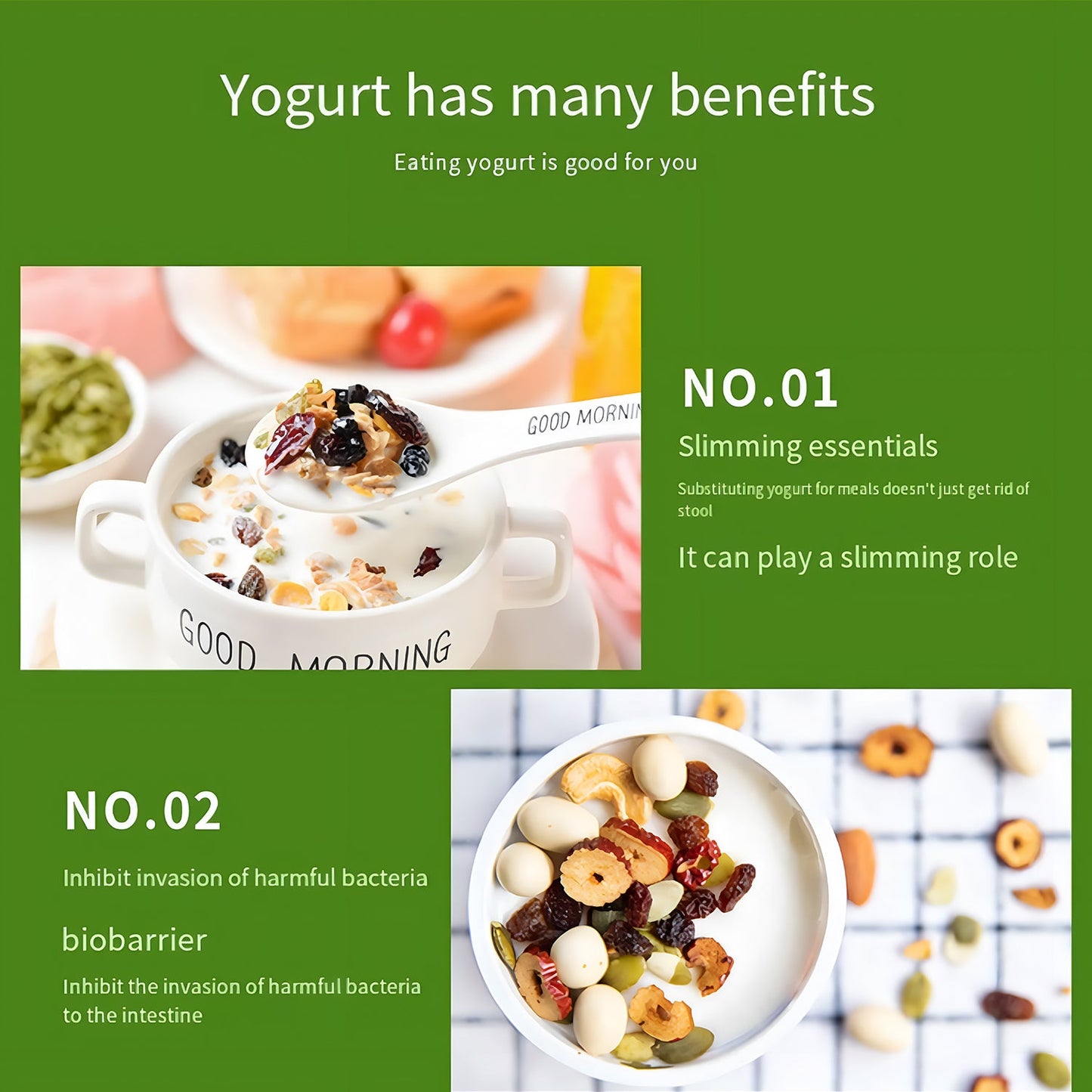 Orange Electronic Yogurt Maker-Automatic 1L Yoghurt Machine for Home Use