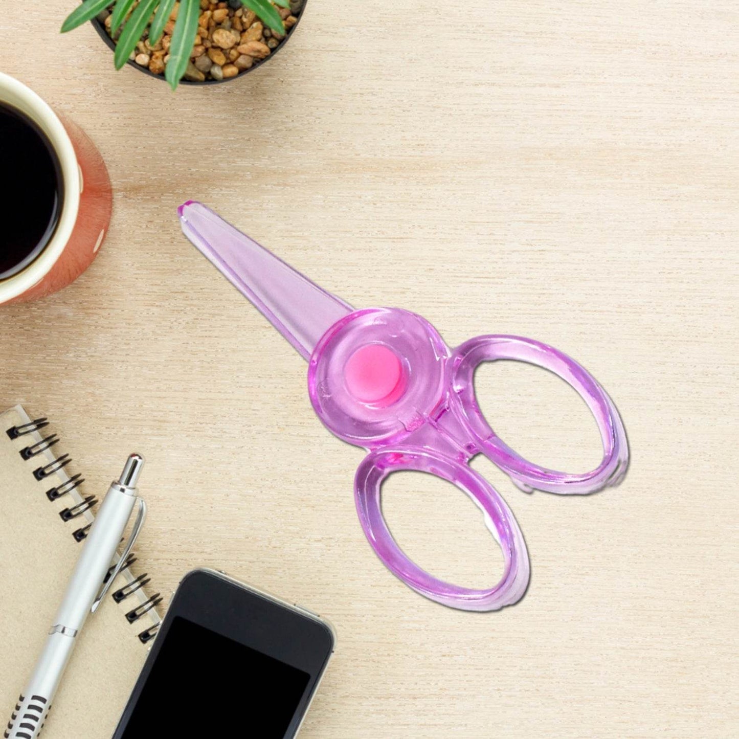 Plastic Child-Safe Scissor (1 Pc / Mix Color) - Gadgetspiremart