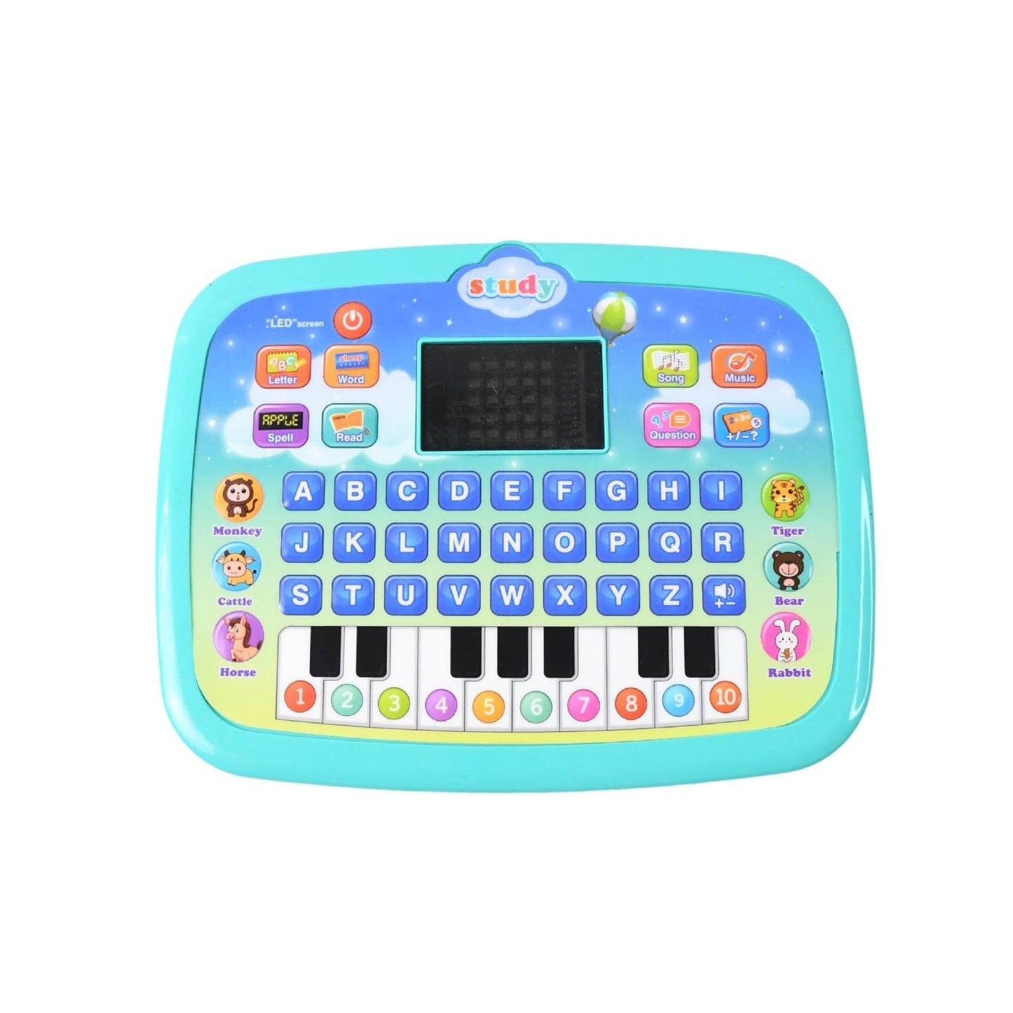 Learning Educational Computer Kids Piano Laptop with LED Screen & Music - Gadgetspiremart