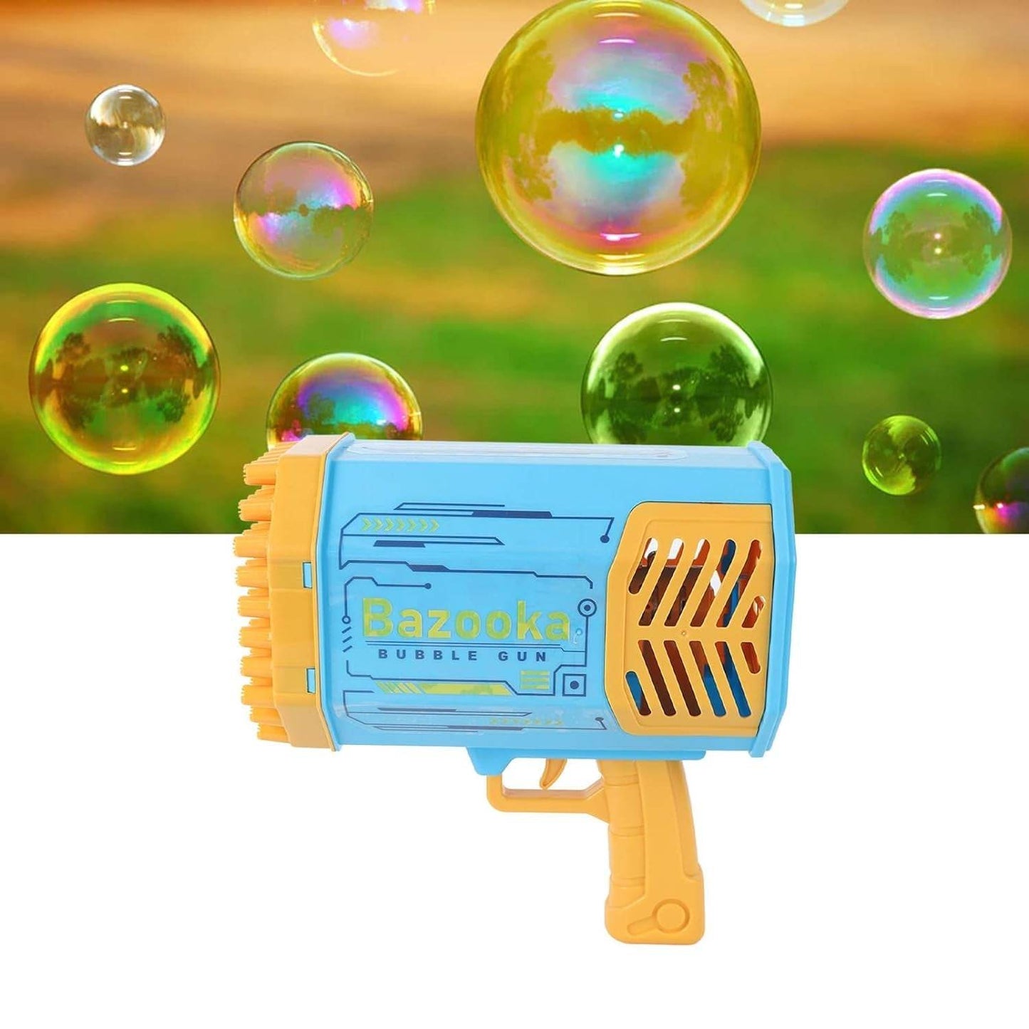 69 Holes Big Rechargeable Powerful Machine Bubble Gun Toys for Kids Adults, Bubble Makers, Big Rocket Boom Bubble Blower Best Gifts - Gadgetspiremart
