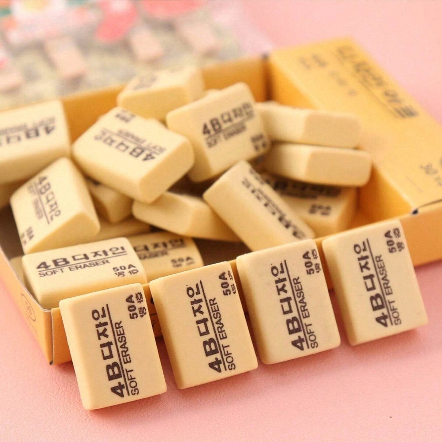 4B Erasers 30 Pack Erasers Yellow Erasers for Kids - Gadgetspiremart