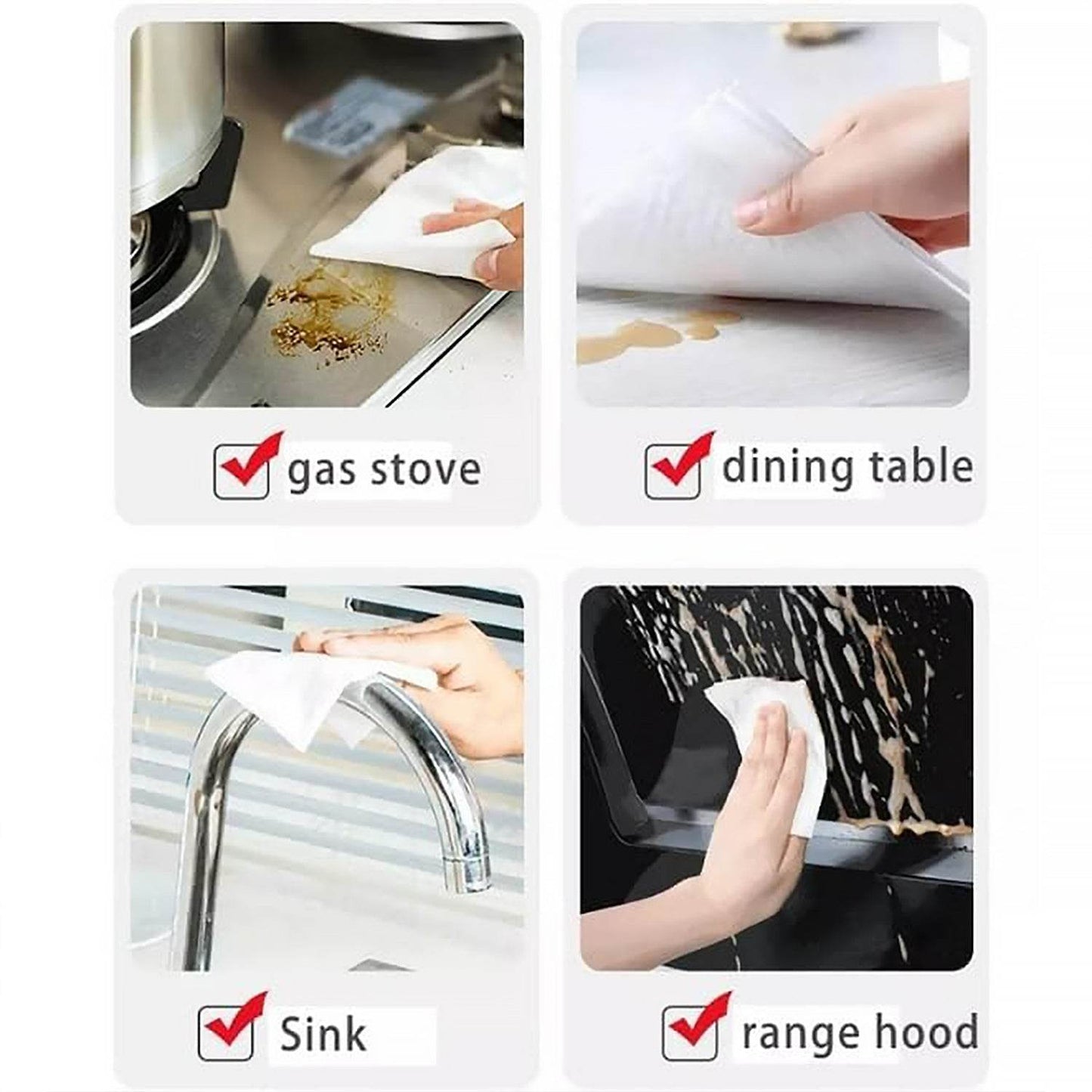 Kitchen Cleaning Wipes (Pack of 80 Pcs) - Gadgetspiremart