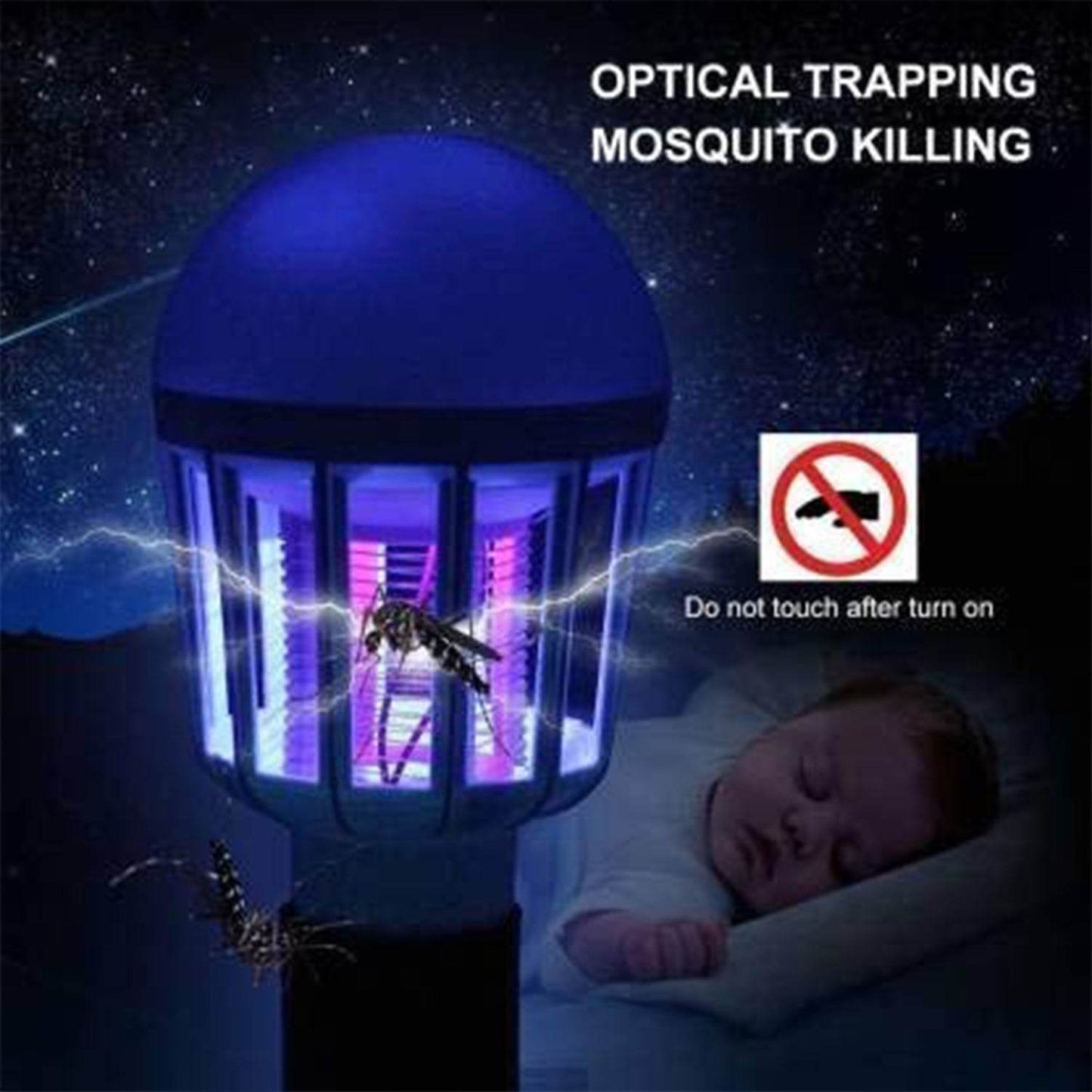 5W Mosquito Killer Lamp E27 LED Zapper for Summer Insects & Moths - Gadgetspiremart