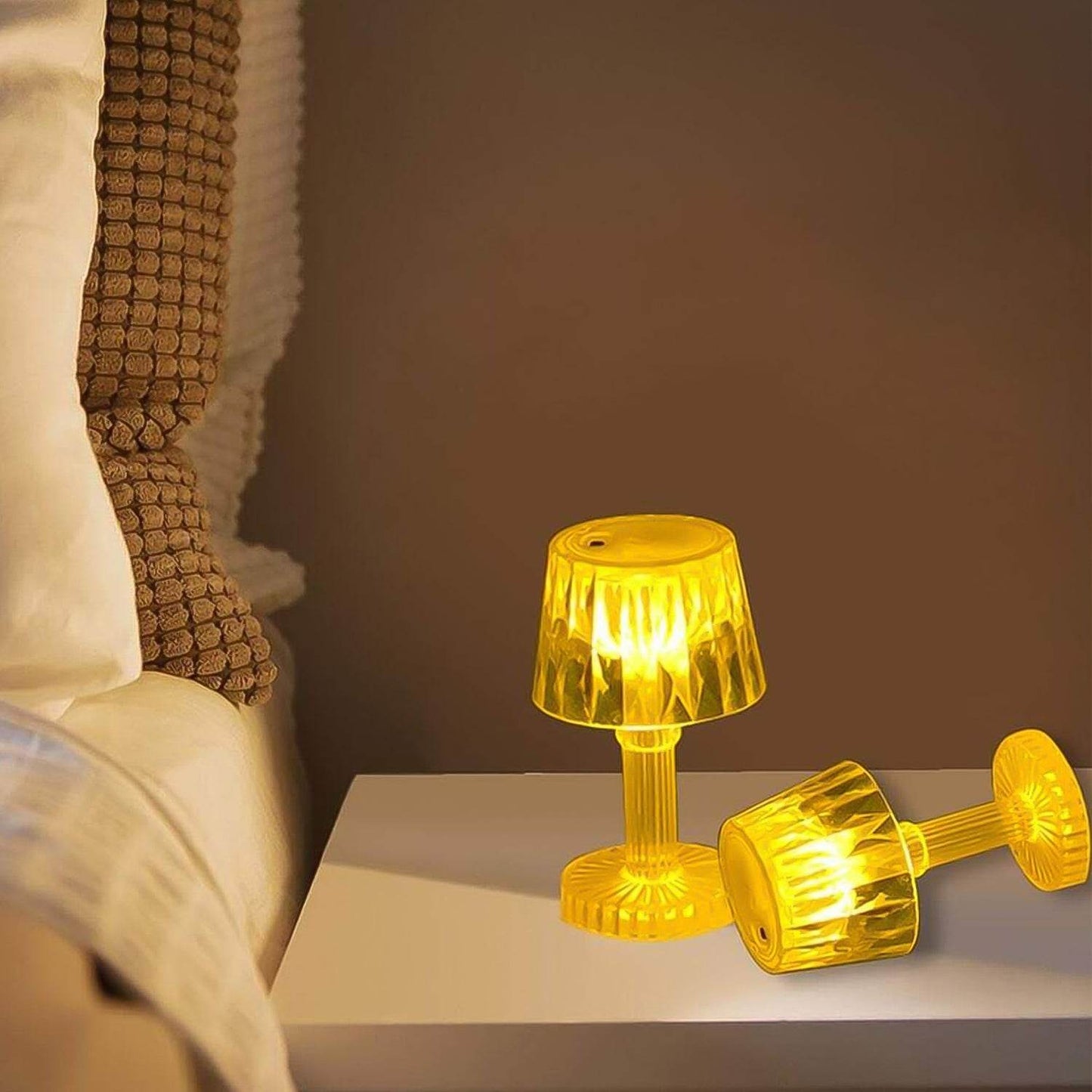 LED Candle lamp, Table Lamp Portable Plastic Lamps, Diwali (1 Pc / Small) - Gadgetspiremart