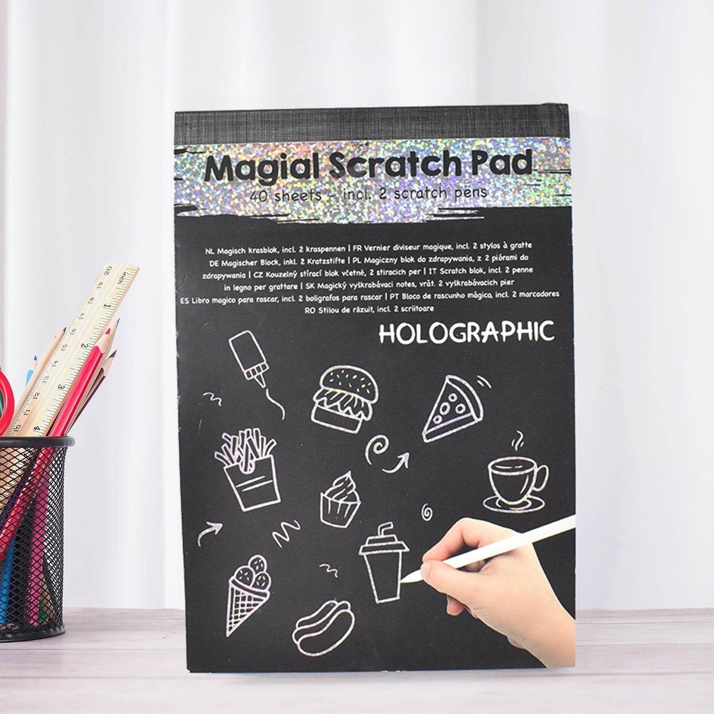 Magical Scratch Art Book For Gifts Girls & Boys (40 Sheet) - Gadgetspiremart