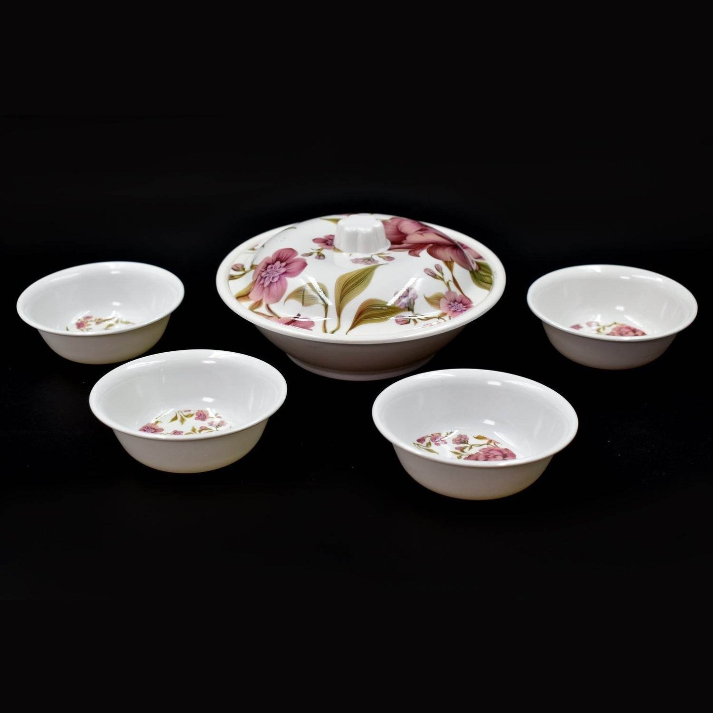 5 Pc Pudding Set used as a cutlery set for serving food purposes and sweet dishes and all in all kinds of household and official places etc. - Gadgetspiremart