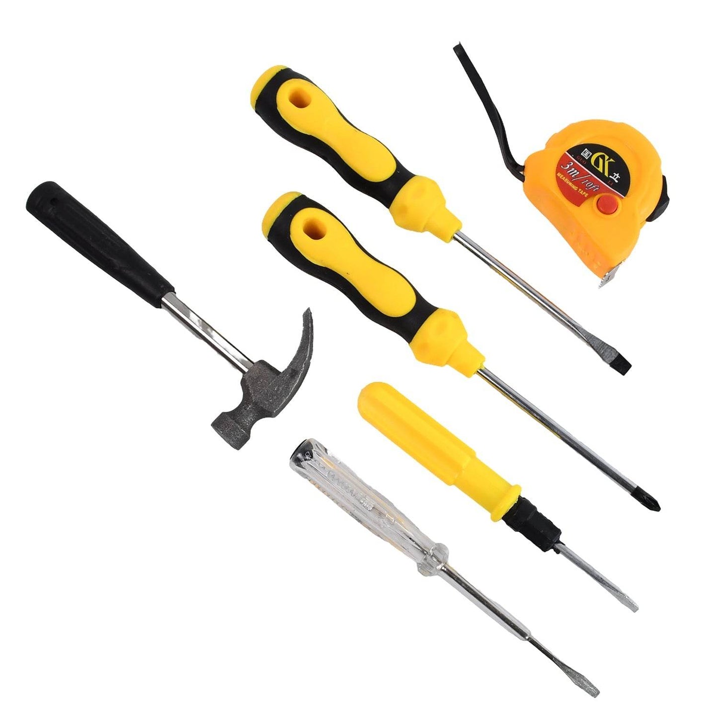 6 in 1 Hand Tool Kit Repair Home Screwdrivers Tool Kit with Tools Including Daily - Gadgetspiremart
