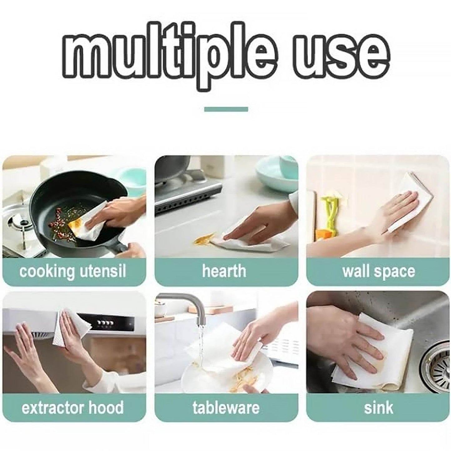 Kitchen Cleaning Wipes (Pack of 80 Pcs) - Gadgetspiremart