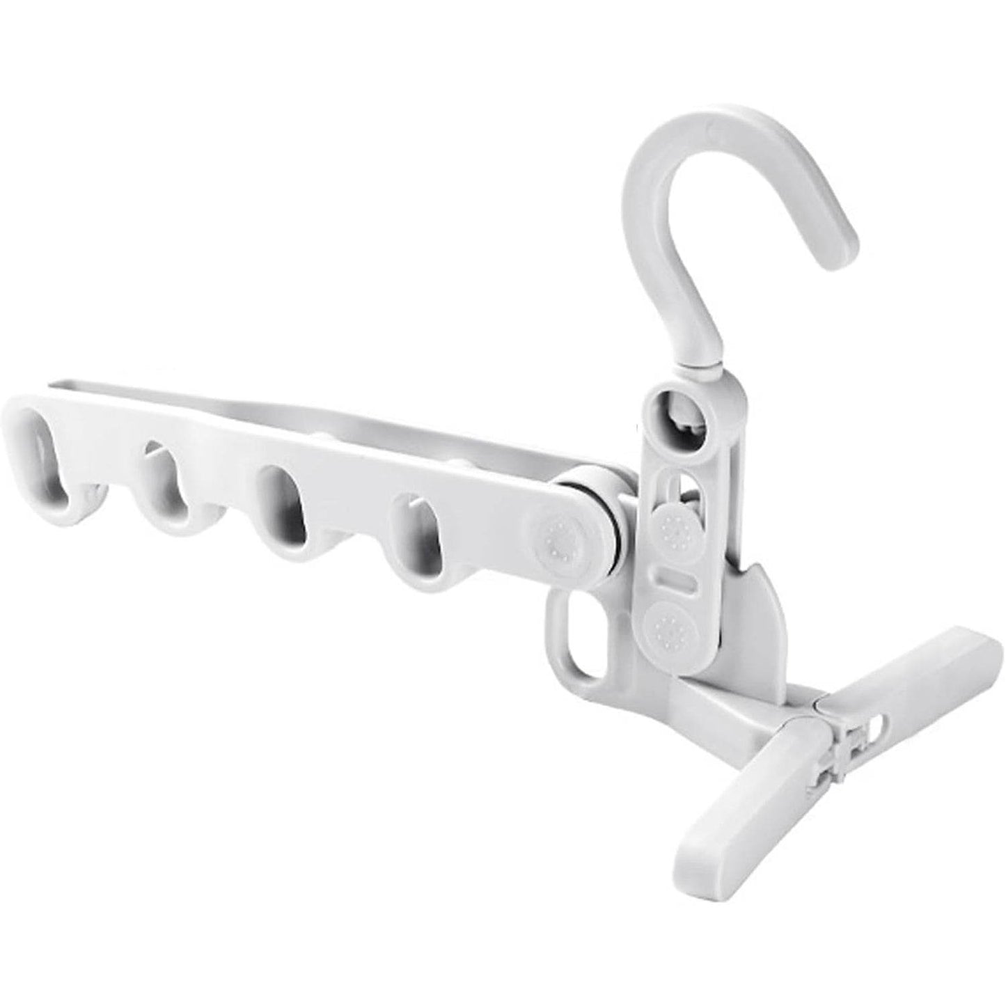 5-Hole Foldable Clothes Hanger – Robust, Space-Saving Travel Rack - Gadgetspiremart