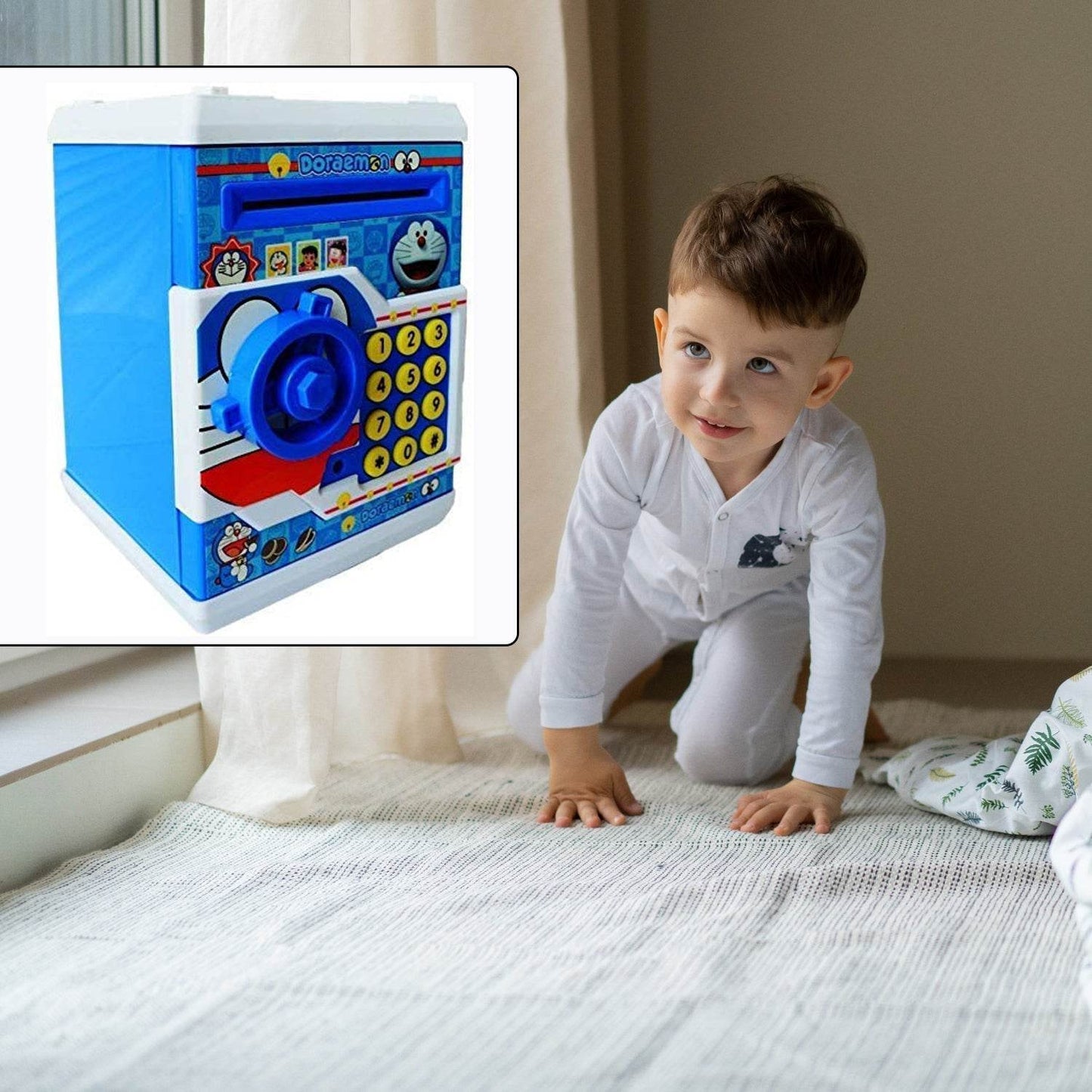 Electronic Piggy Bank ATM with Password for Kids Savings - Gadgetspiremart