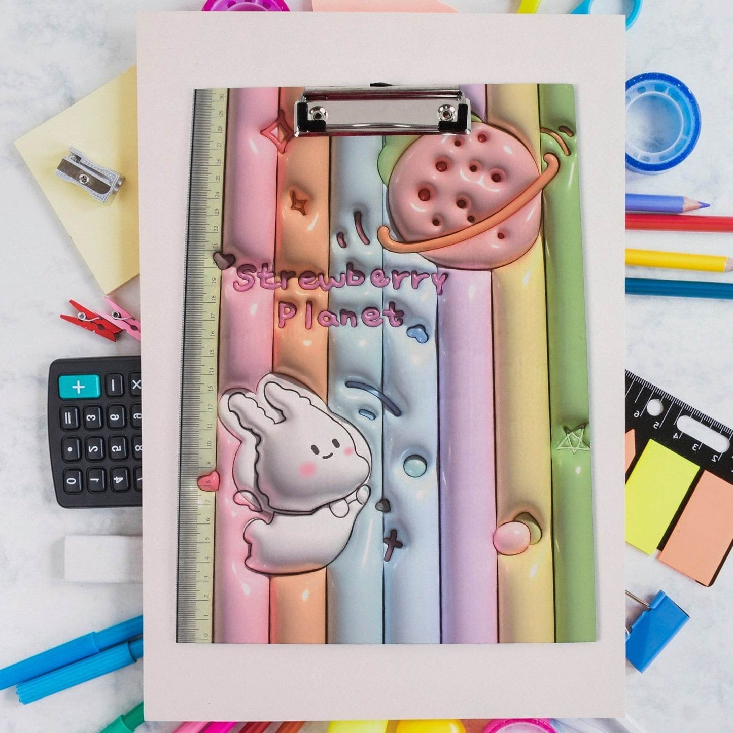 Wooden Paper Clipboard Writing Pad with Clip (1 Pc / 31×22 Cm) - Gadgetspiremart