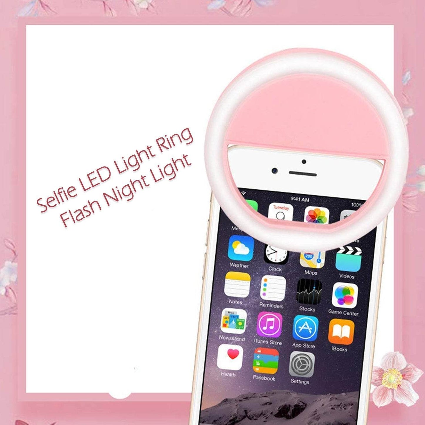 Phone Selfie Ring Light – Battery Operated Clip-On Light for Smartphone Photography (Battery Not Included) - Gadgetspiremart