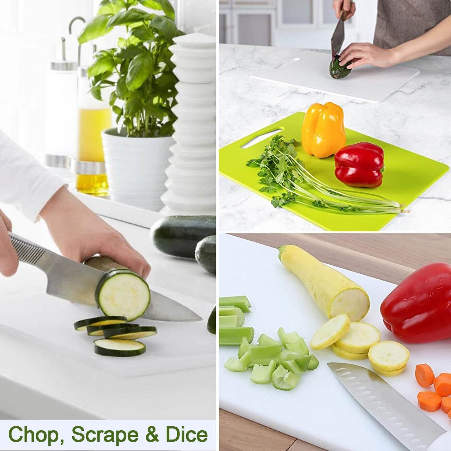 Kitchen Plastic Cutting / Chopping Board - Gadgetspiremart