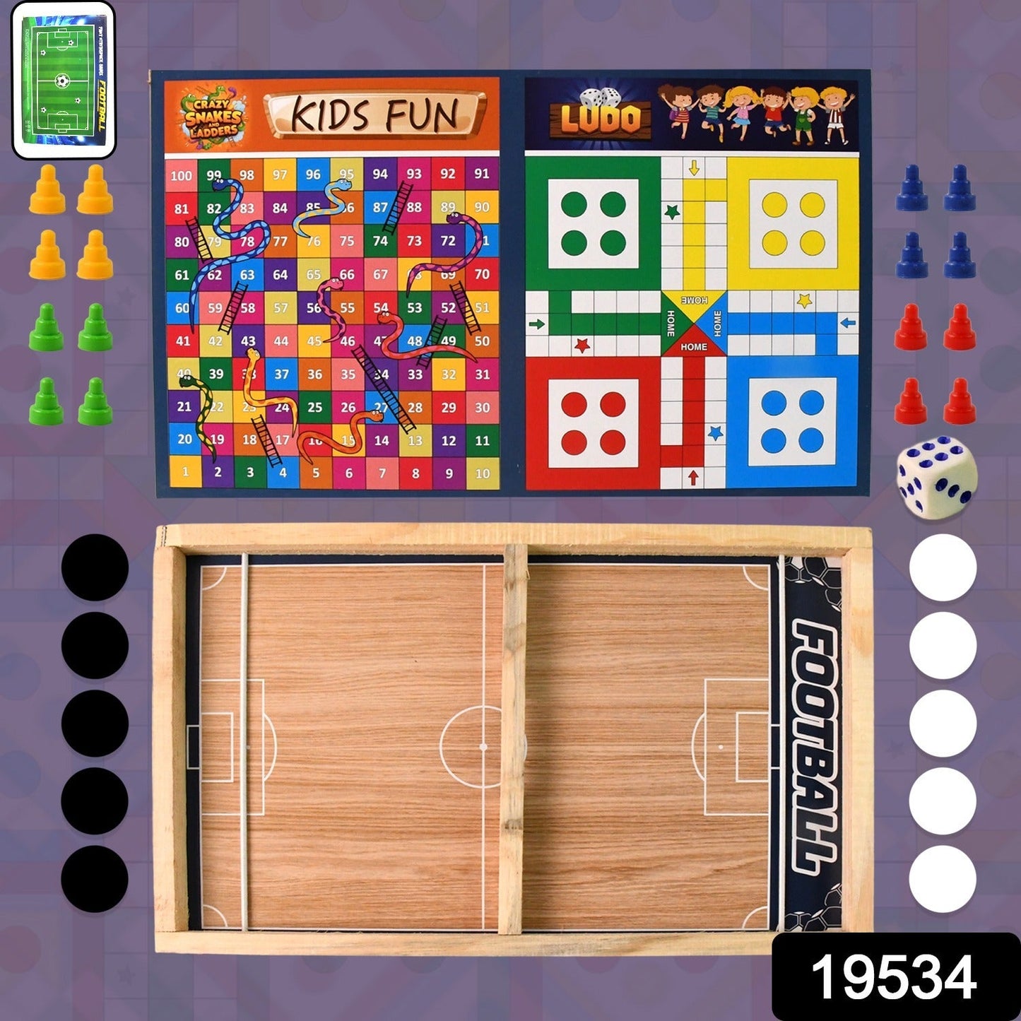 Vintage Style Wooden Game Set