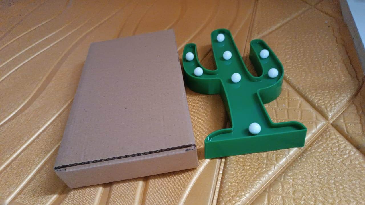 LED Cactus Light, LED Desk Lamp, LED Table Lamp (1 Pc / Battery not Included) - Gadgetspiremart