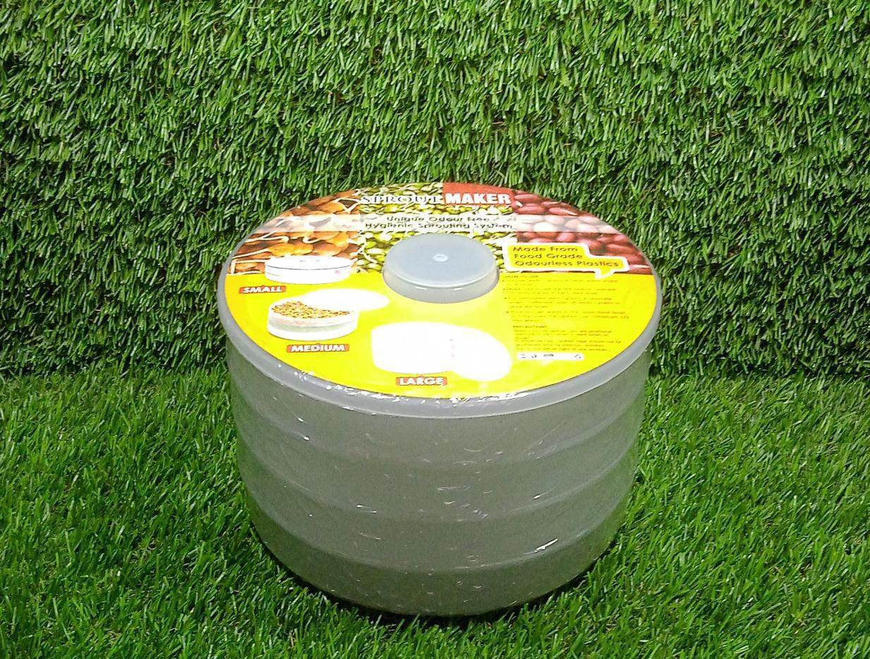 Plastic 4 Compartment Sprout Maker, White - Gadgetspiremart
