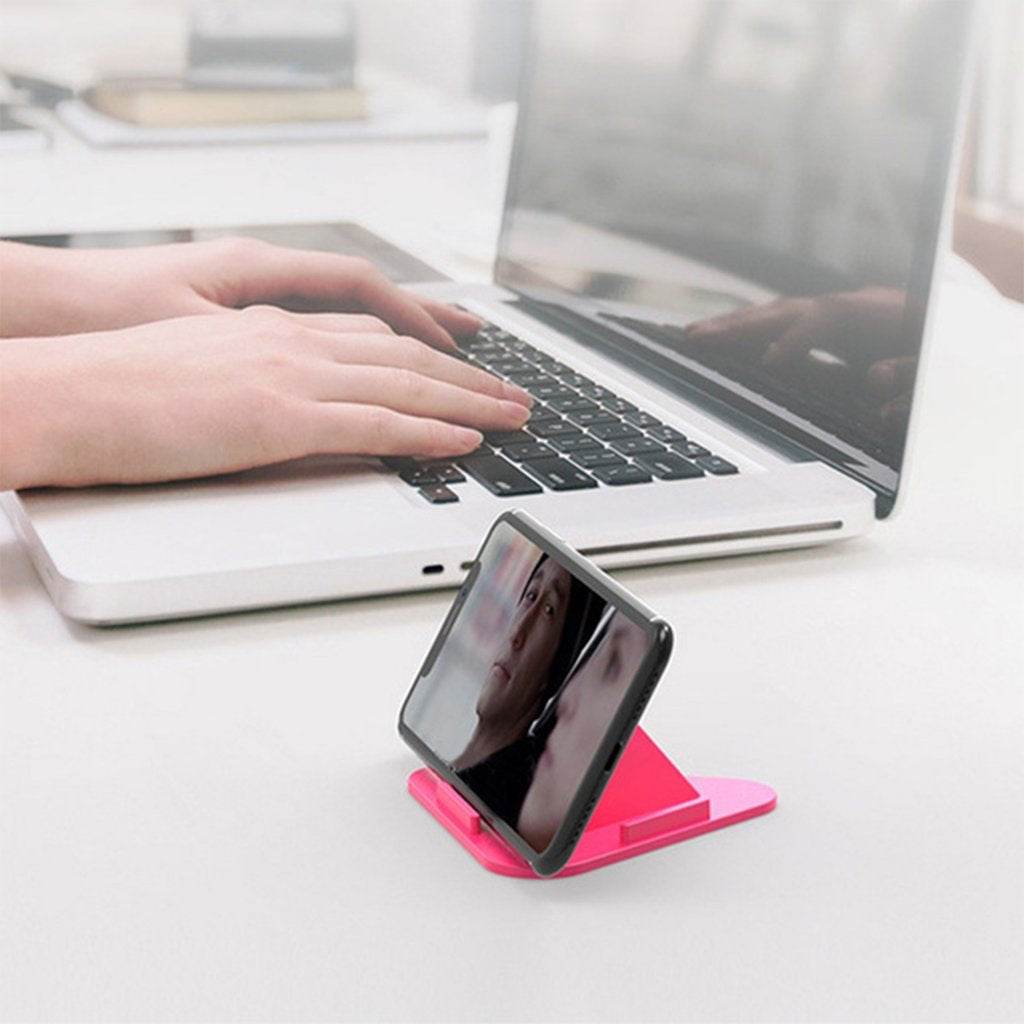Universal Portable Three-Sided Pyramid Shape Mobile Holder Stand - Gadgetspiremart