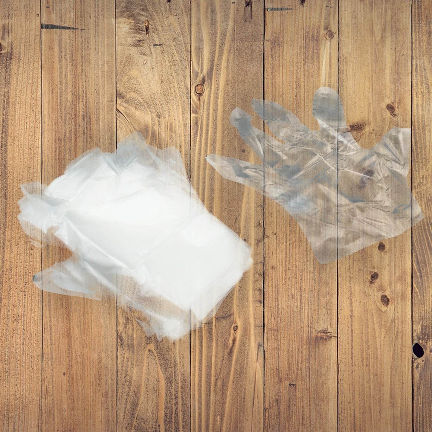 Large Disposable Gloves (100 Pcs): Clear Plastic, Multipurpose - Gadgetspiremart
