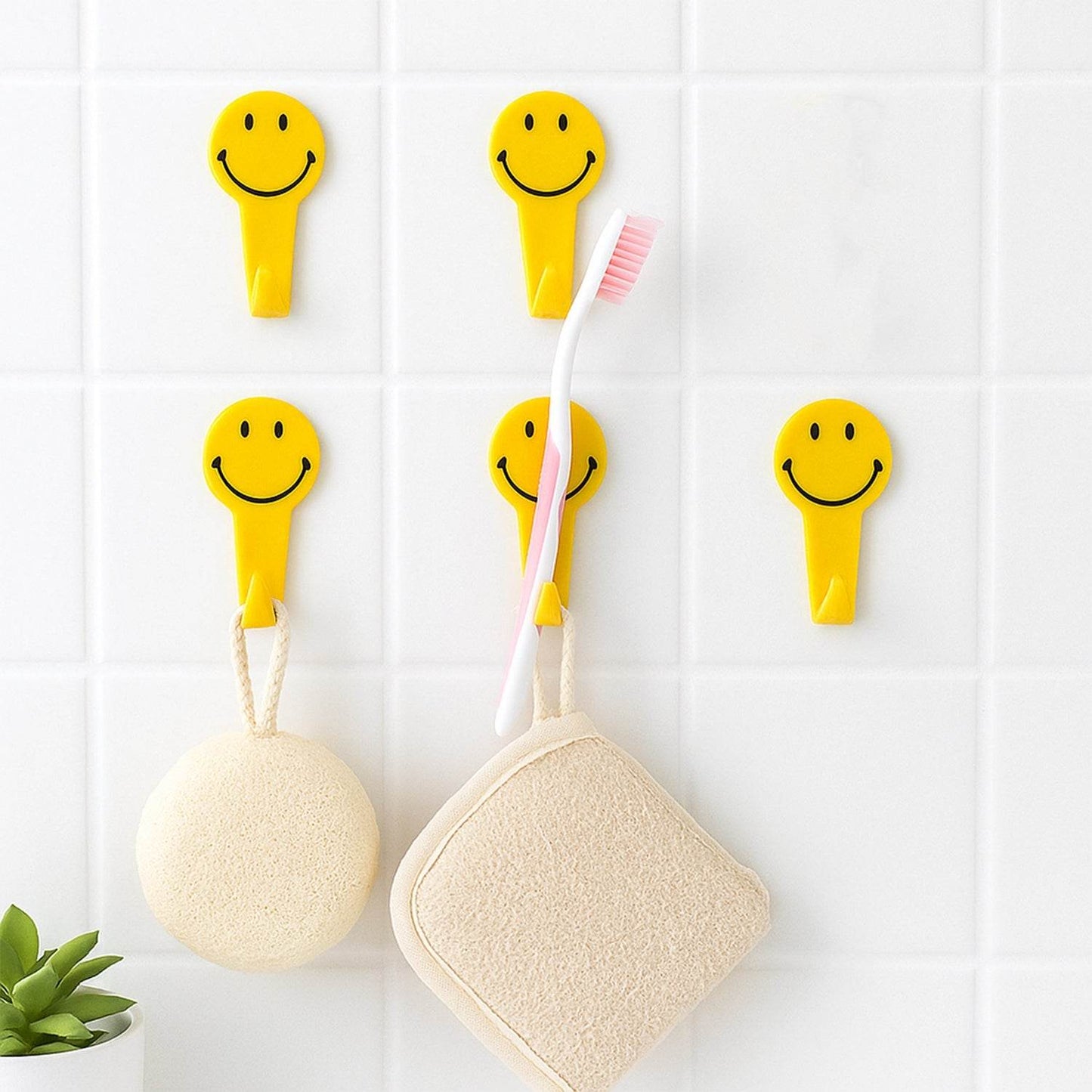 5 PC Adhesive Hook for Holding Stuff, Key and Other Items - Gadgetspiremart