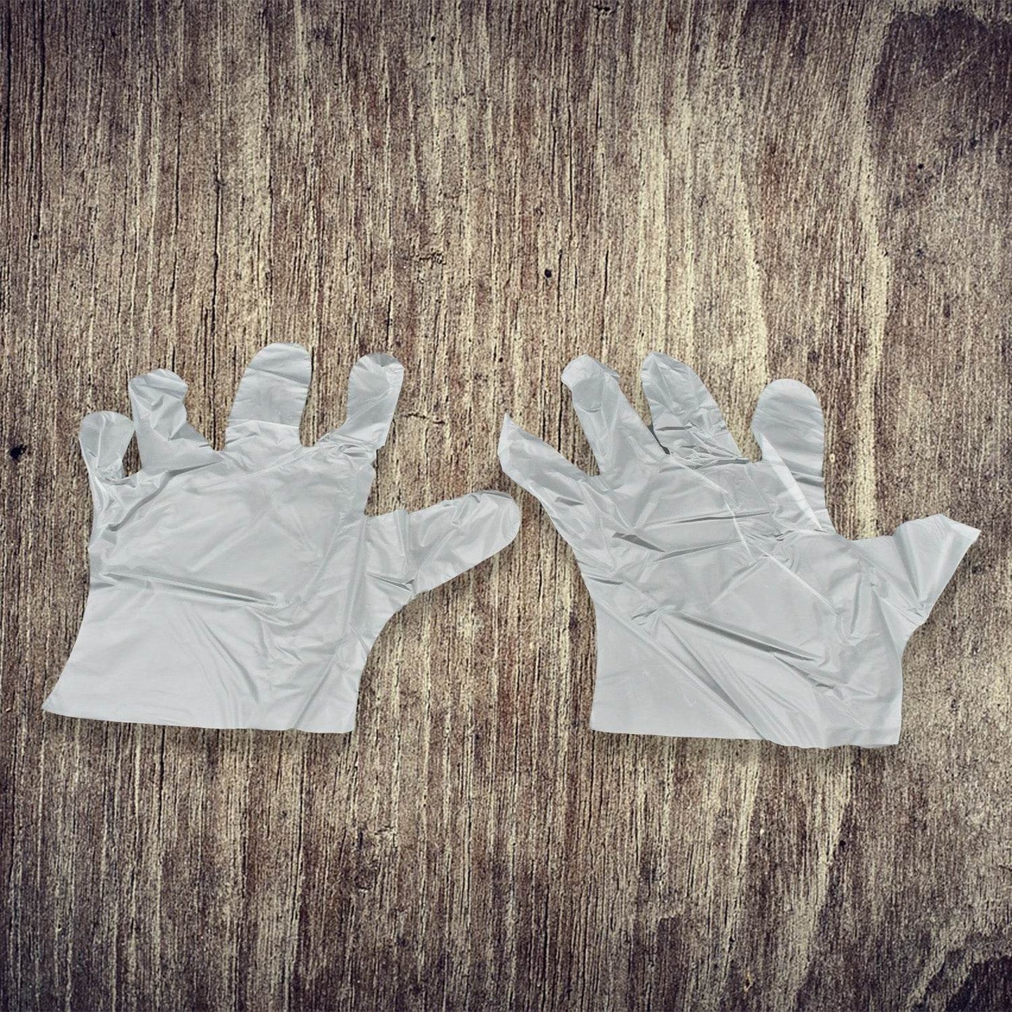 Large Disposable Gloves (100 Pcs): Clear Plastic, Multipurpose - Gadgetspiremart