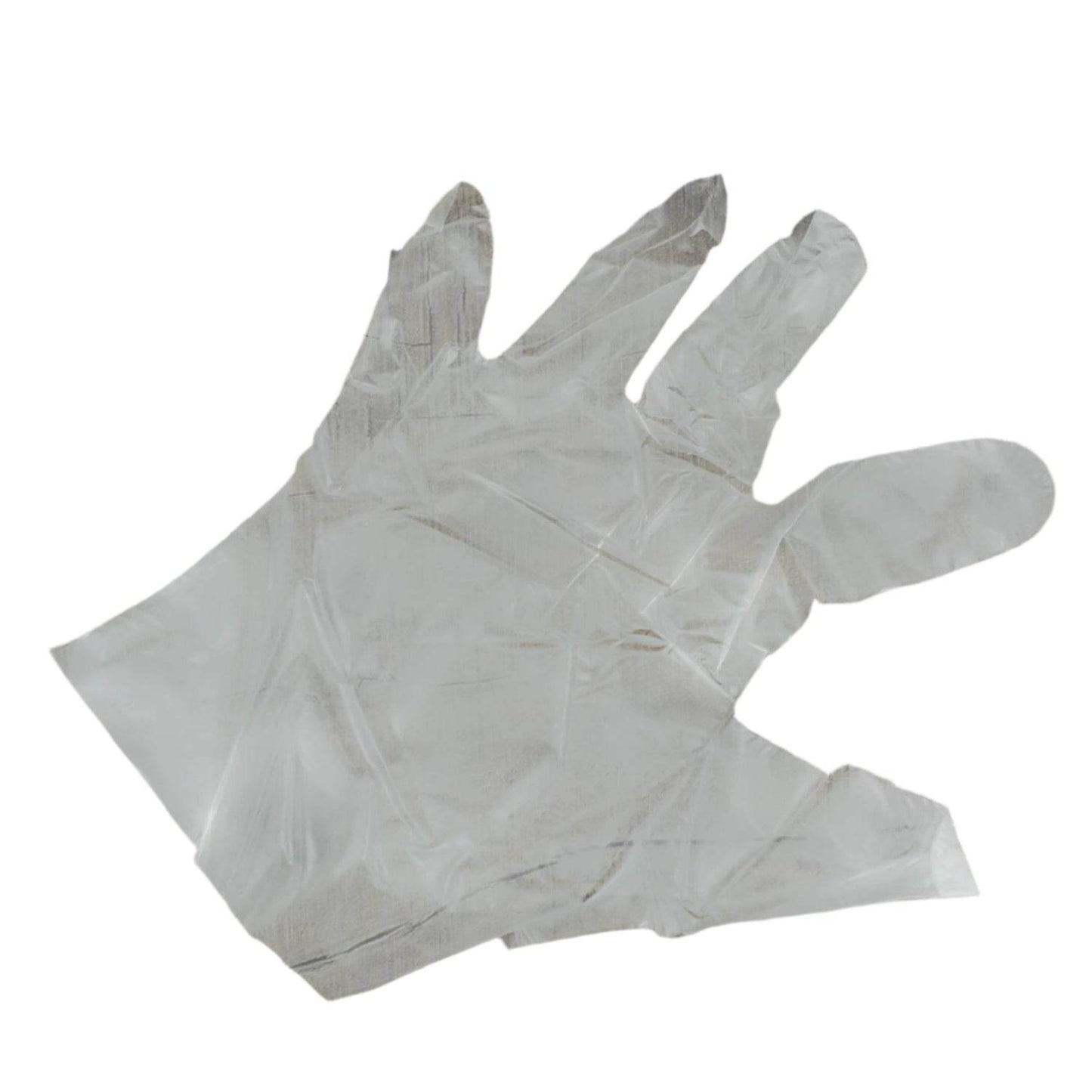 Large Disposable Gloves (100 Pcs): Clear Plastic, Multipurpose - Gadgetspiremart