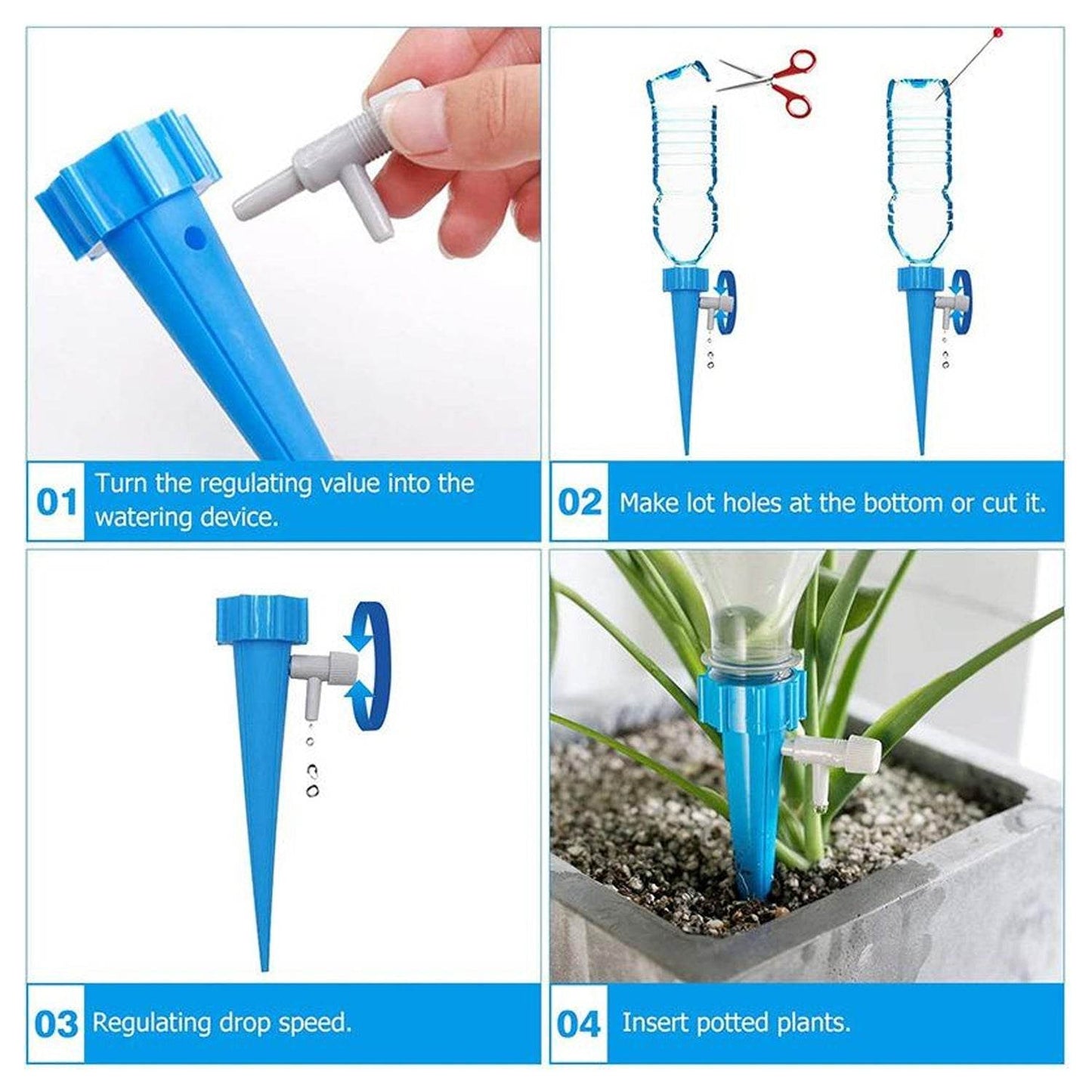 Plant Watering Spikes Sprinkler - Gadgetspiremart