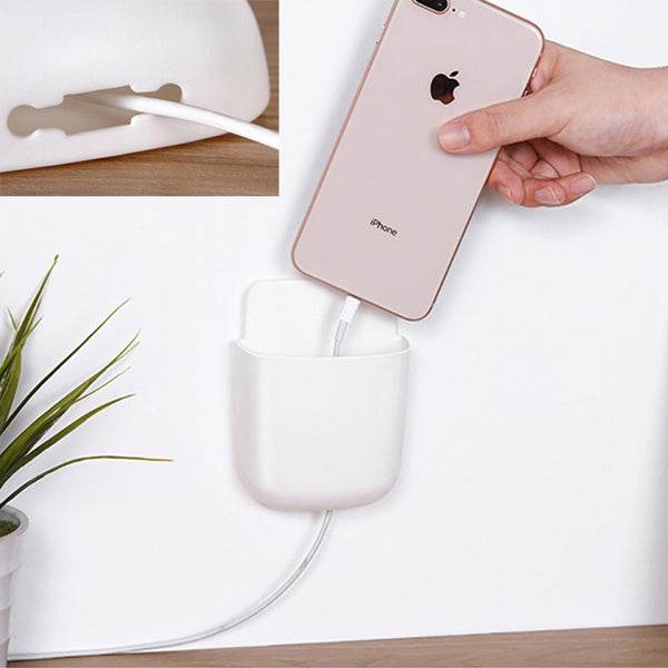 Wall Mounted Storage Case with Mobile Phone Charging Holder - Gadgetspiremart