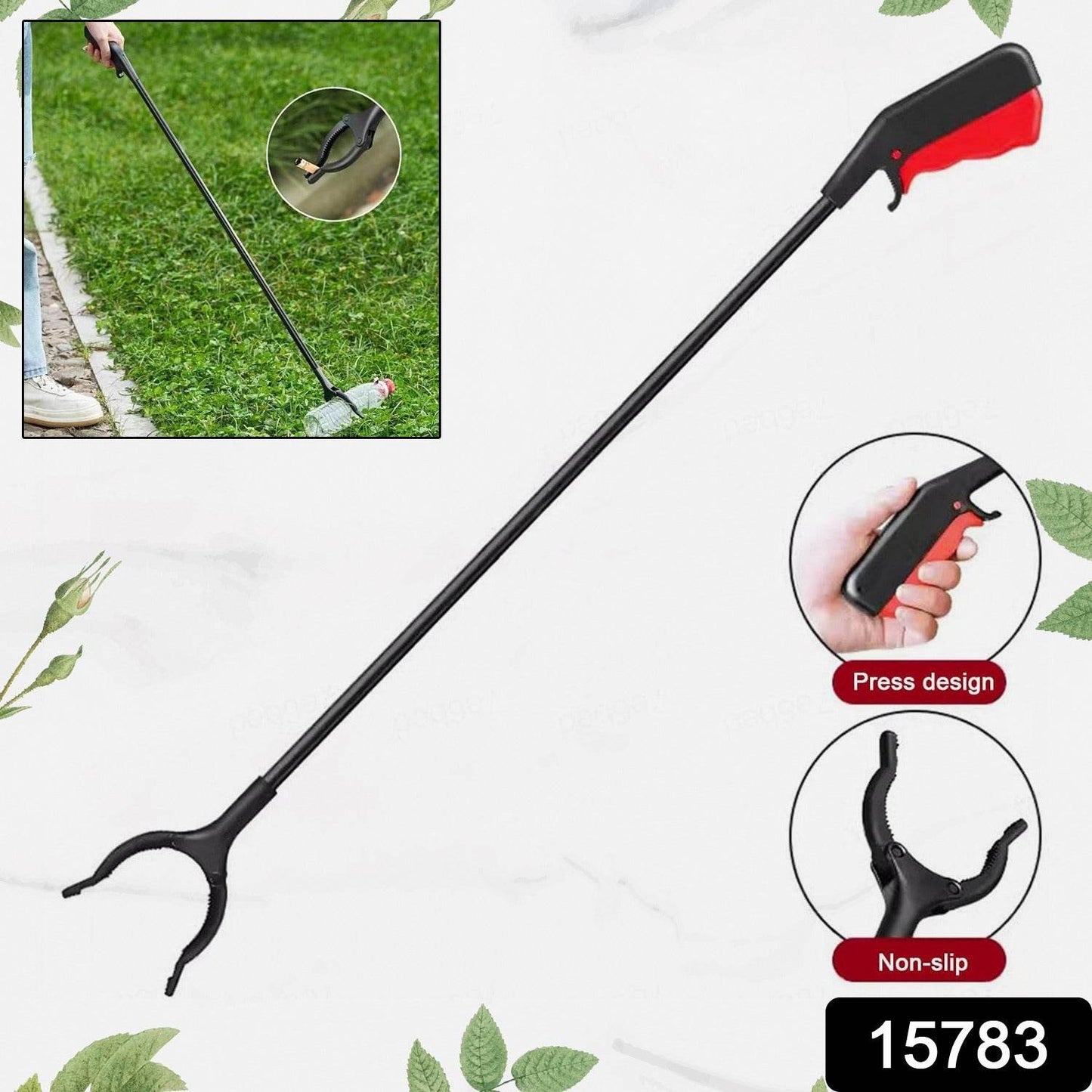 Tool Pick Up Stick for Elderly, Robust Gripping Tool for Outdoor Cleaning (1 pc / Big) - Gadgetspiremart