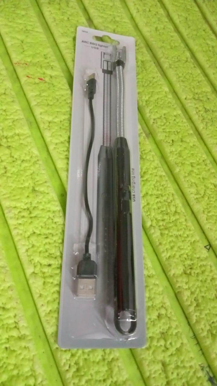 Long Flexible USB Rechargeable Electric Arc Lighter – Windproof, Flameless Plasma - Gadgetspiremart