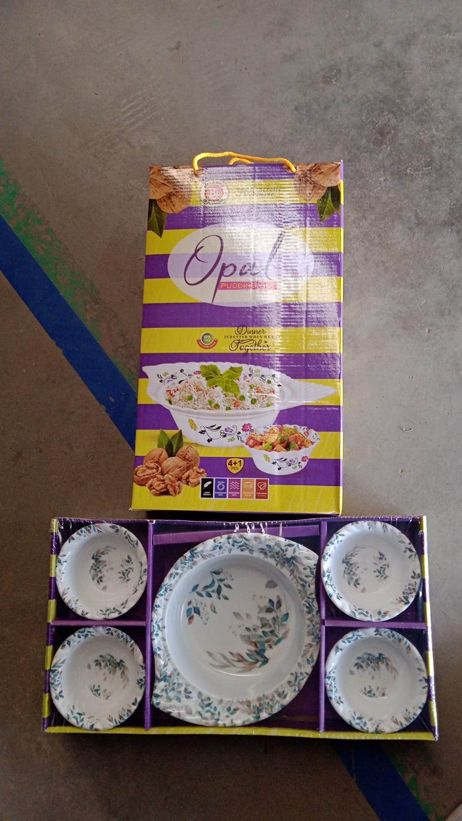 5 Pc Pudding Set used as a cutlery set for serving food purposes and sweet dishes and all in all kinds of household and official places etc. - Gadgetspiremart
