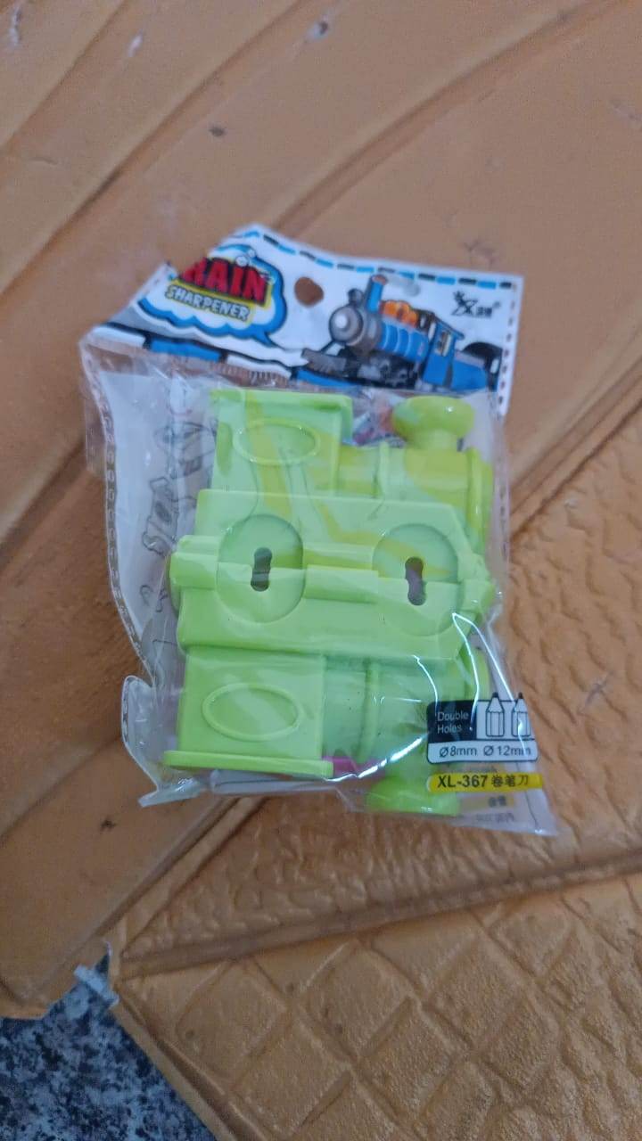 Train Double Hole Pencil Sharpener (1 Pc) - Gadgetspiremart
