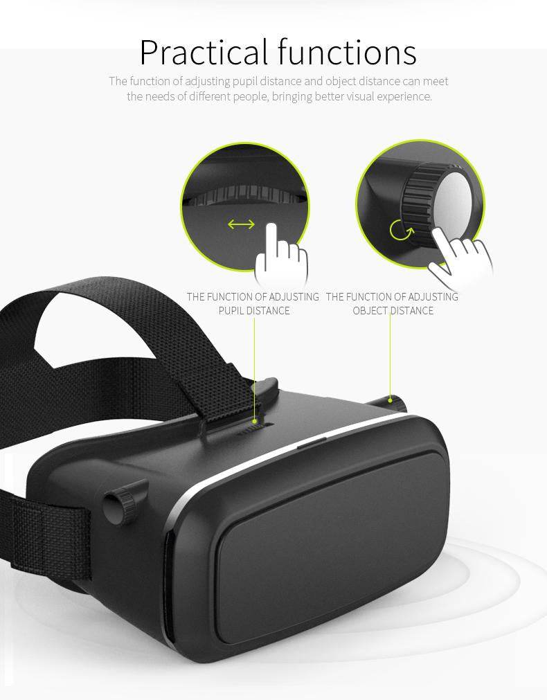 VR Pro Virtual Reality 3D Glasses Headset - Gadgetspiremart